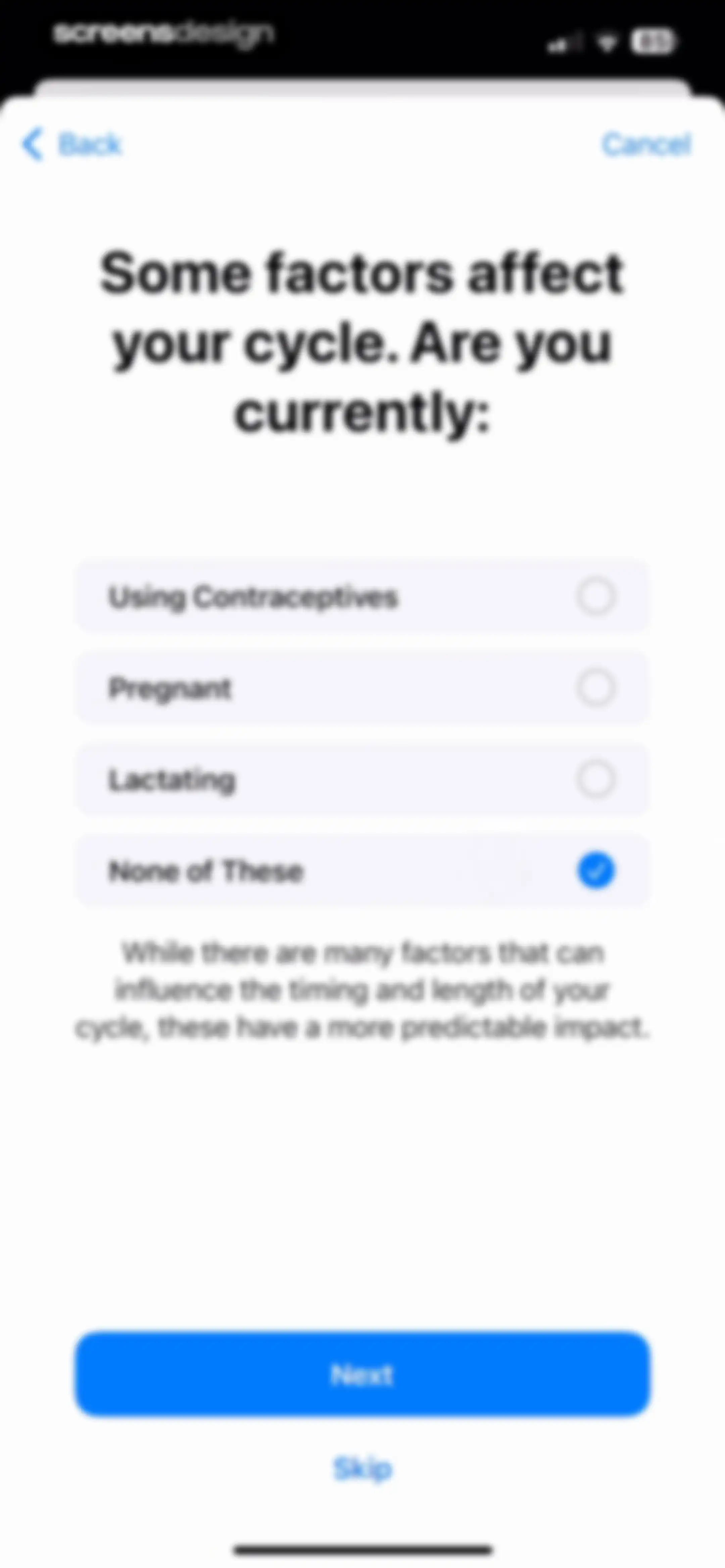 Apple Health screen 77