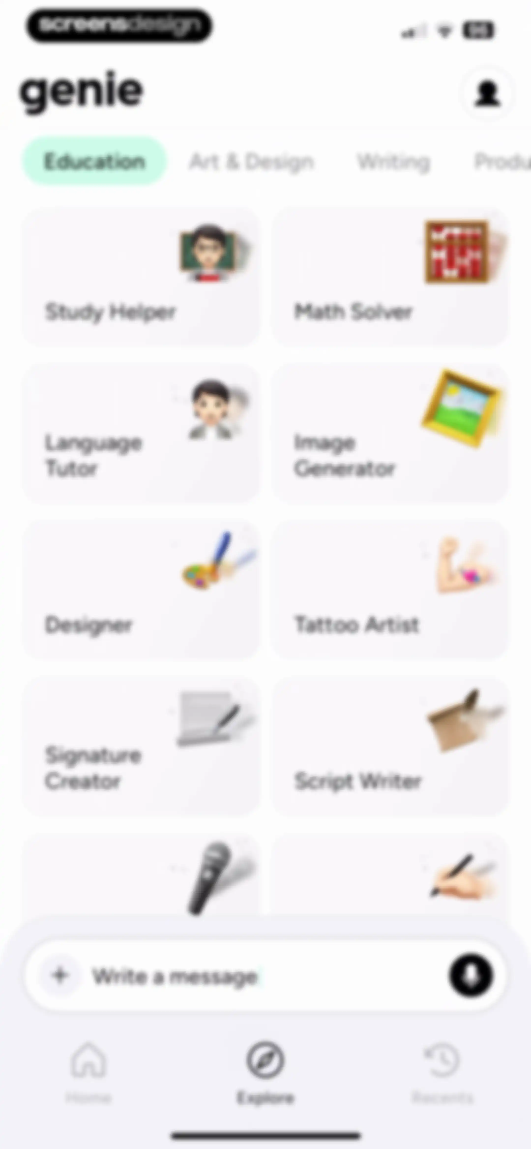 Chatbot AI Assistant - Genie screen 44