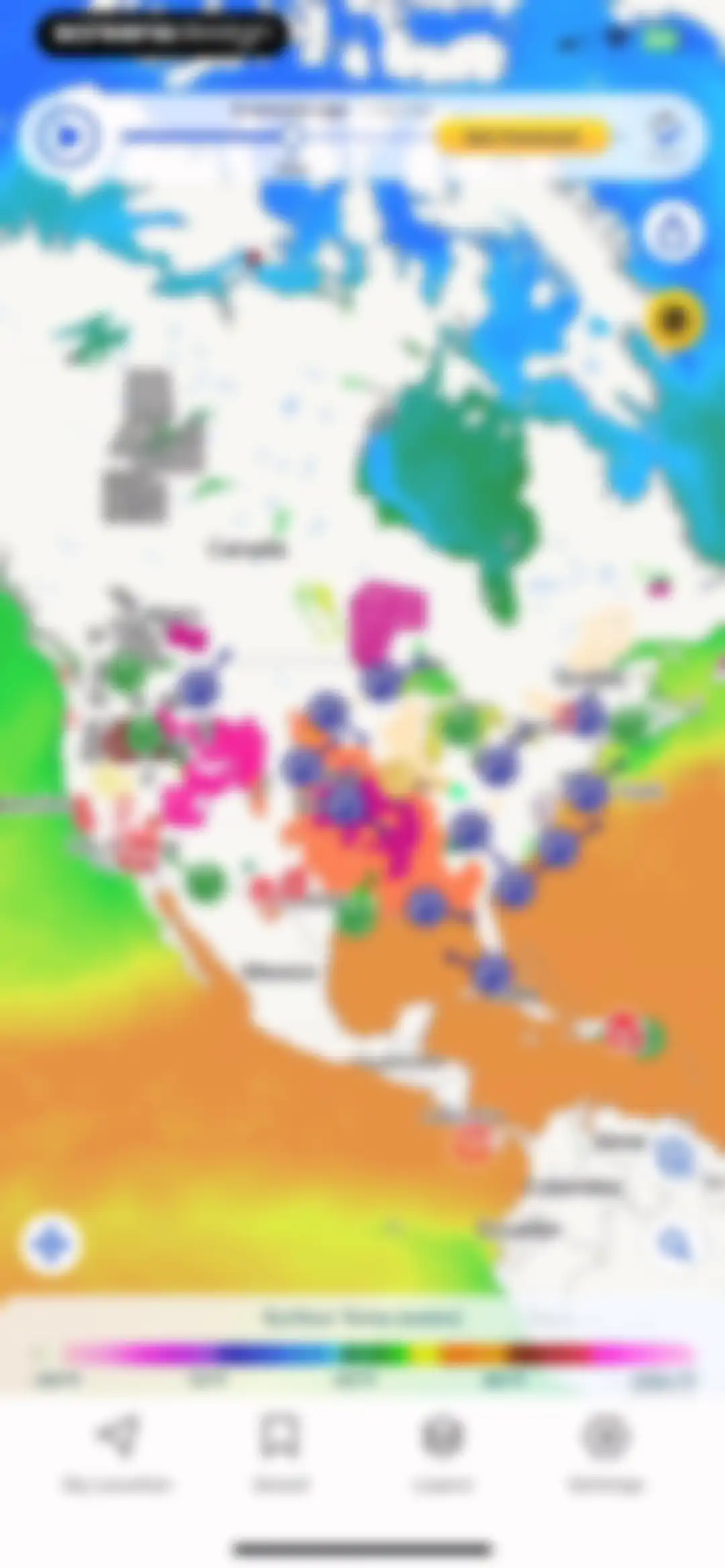 Weather Hi-Def Radar Forecast screen 42