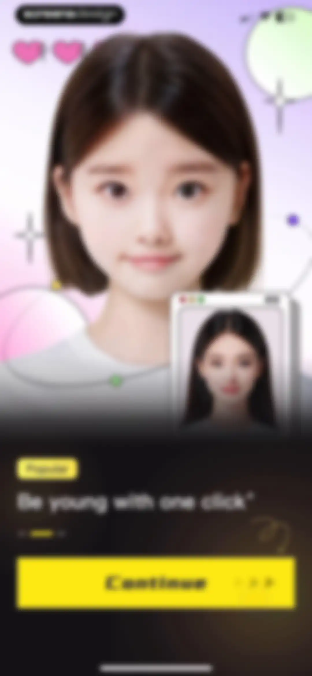 Clicam -Hairstyle, Aging screen 4