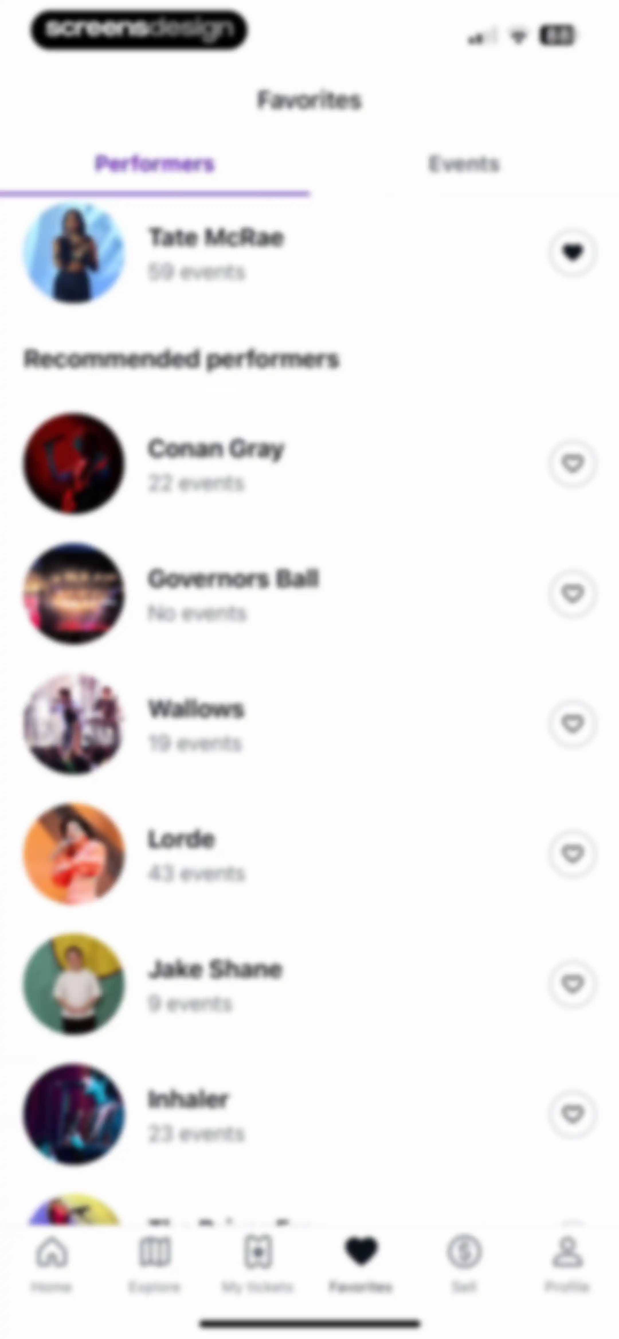 StubHub: Event Tickets screen 110