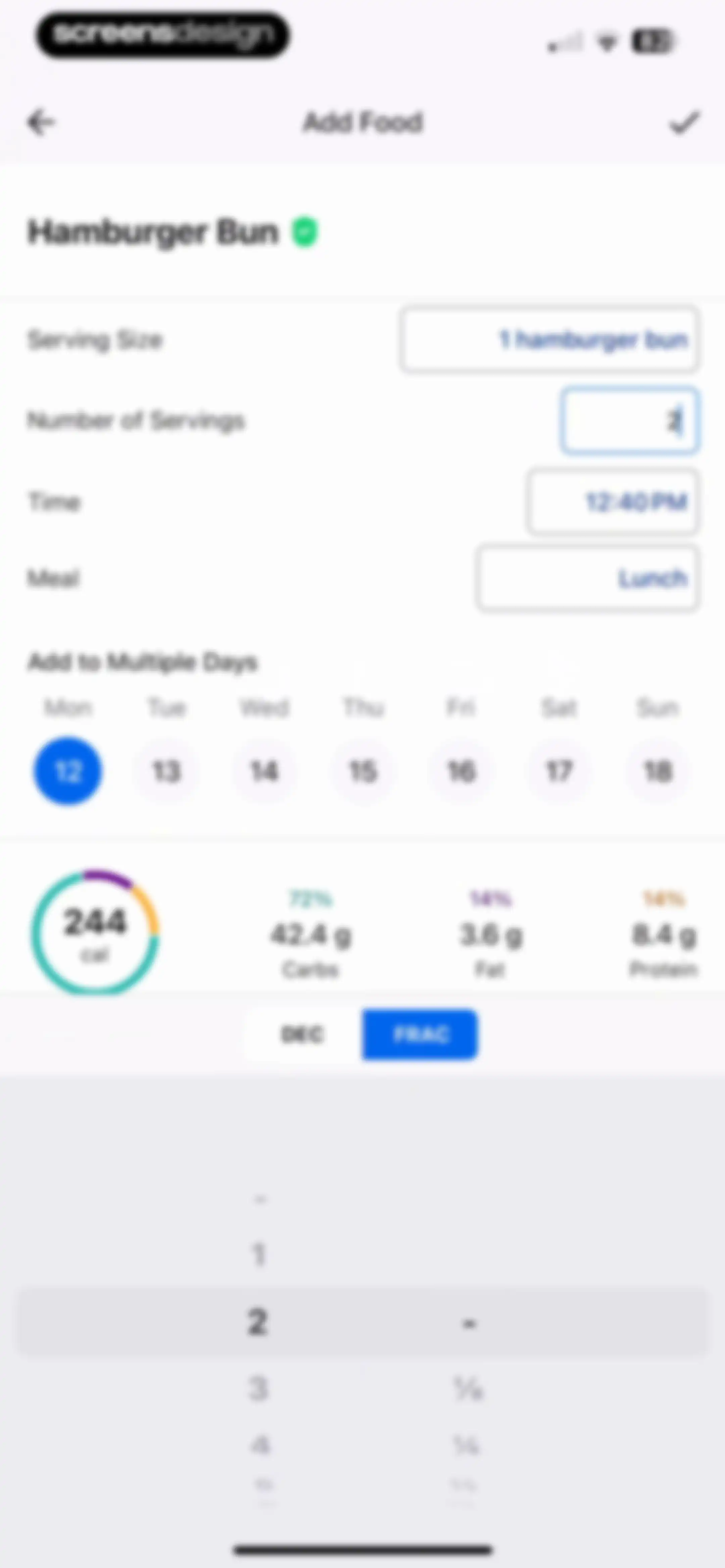 MyFitnessPal: Calorie Counter screen 124