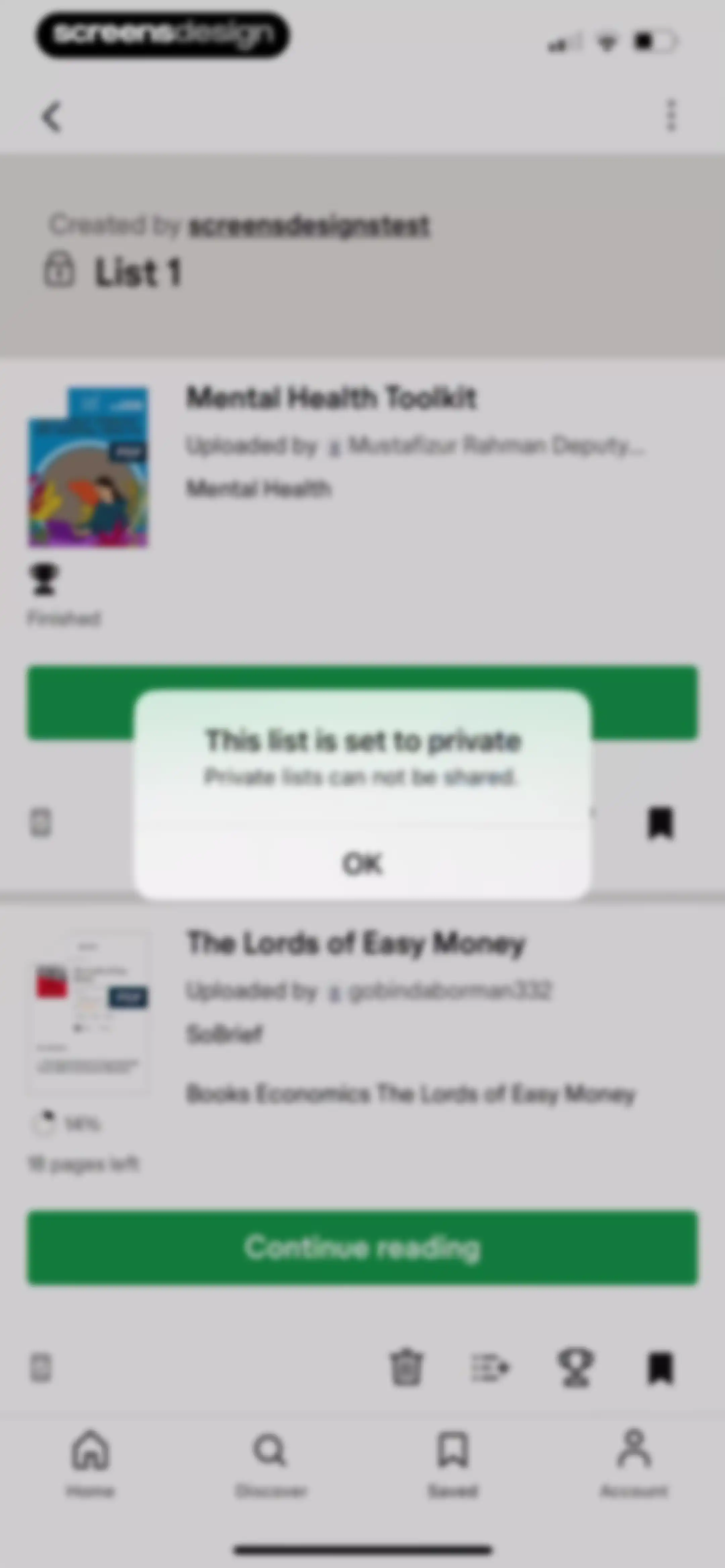 Scribd: 170M+ documents screen 56