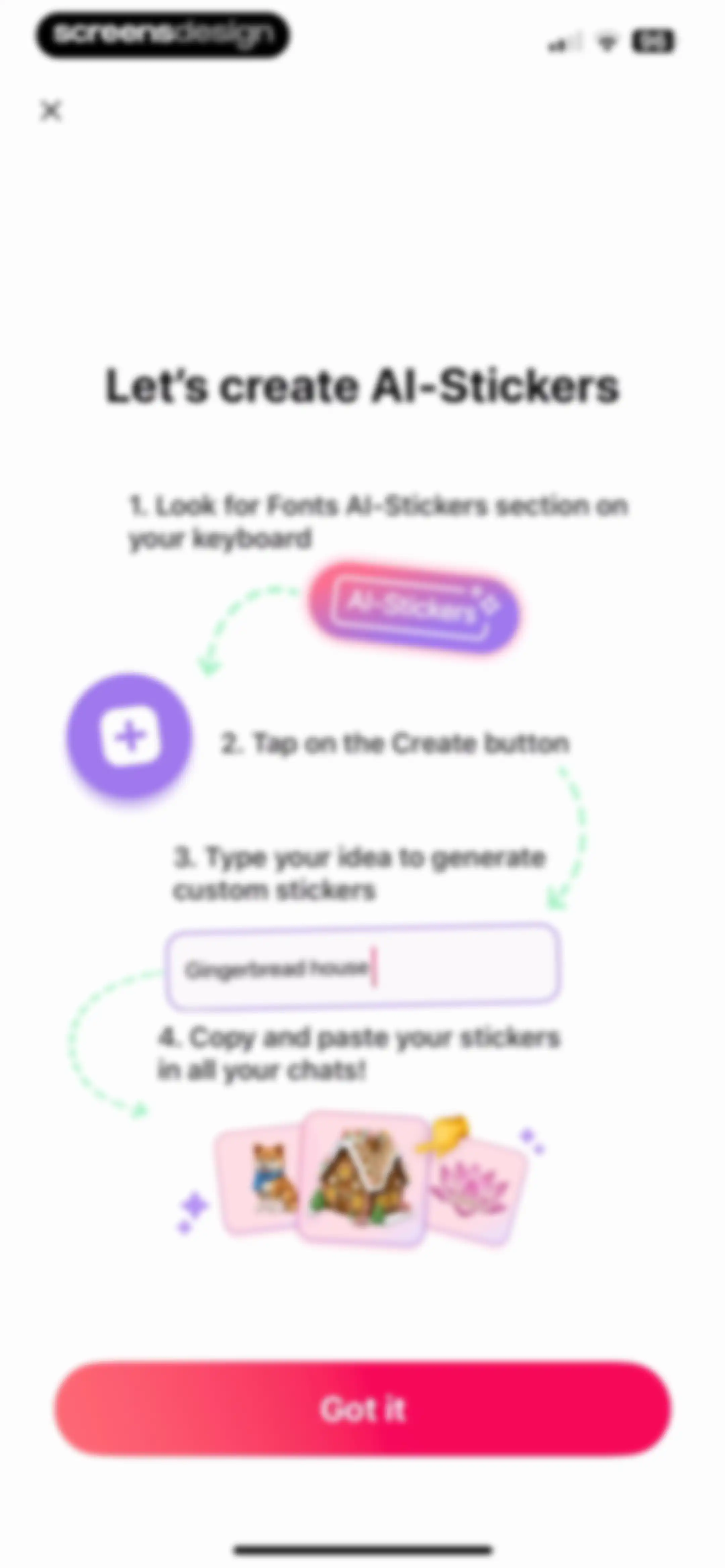 Fonts - AI Stickers screen 54