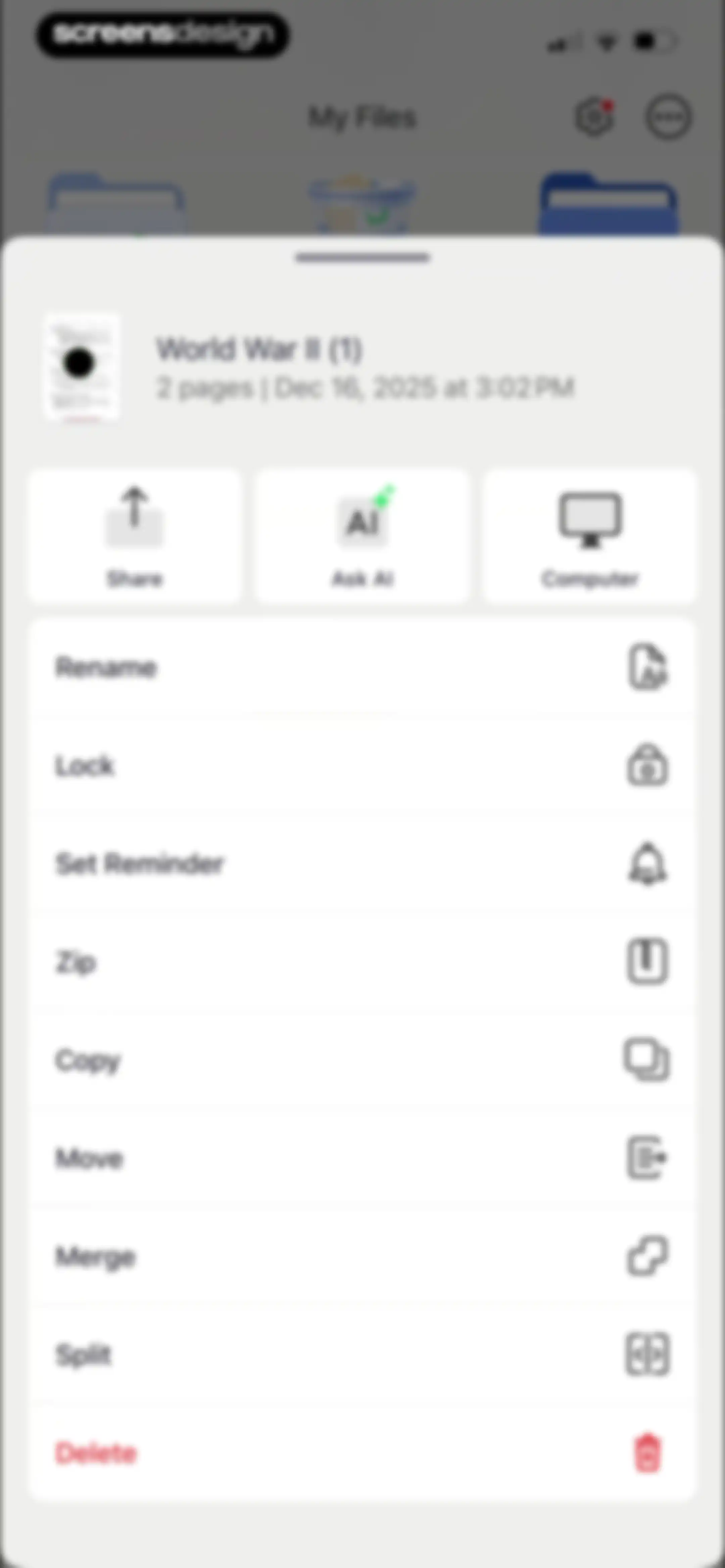 Forma: PDF Document Editor screen 127