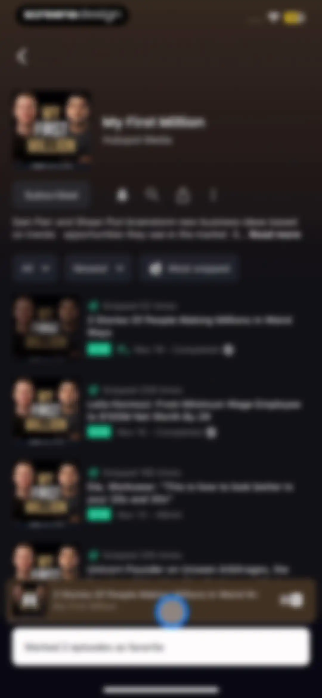 Snipd | AI Podcast Player screen 65