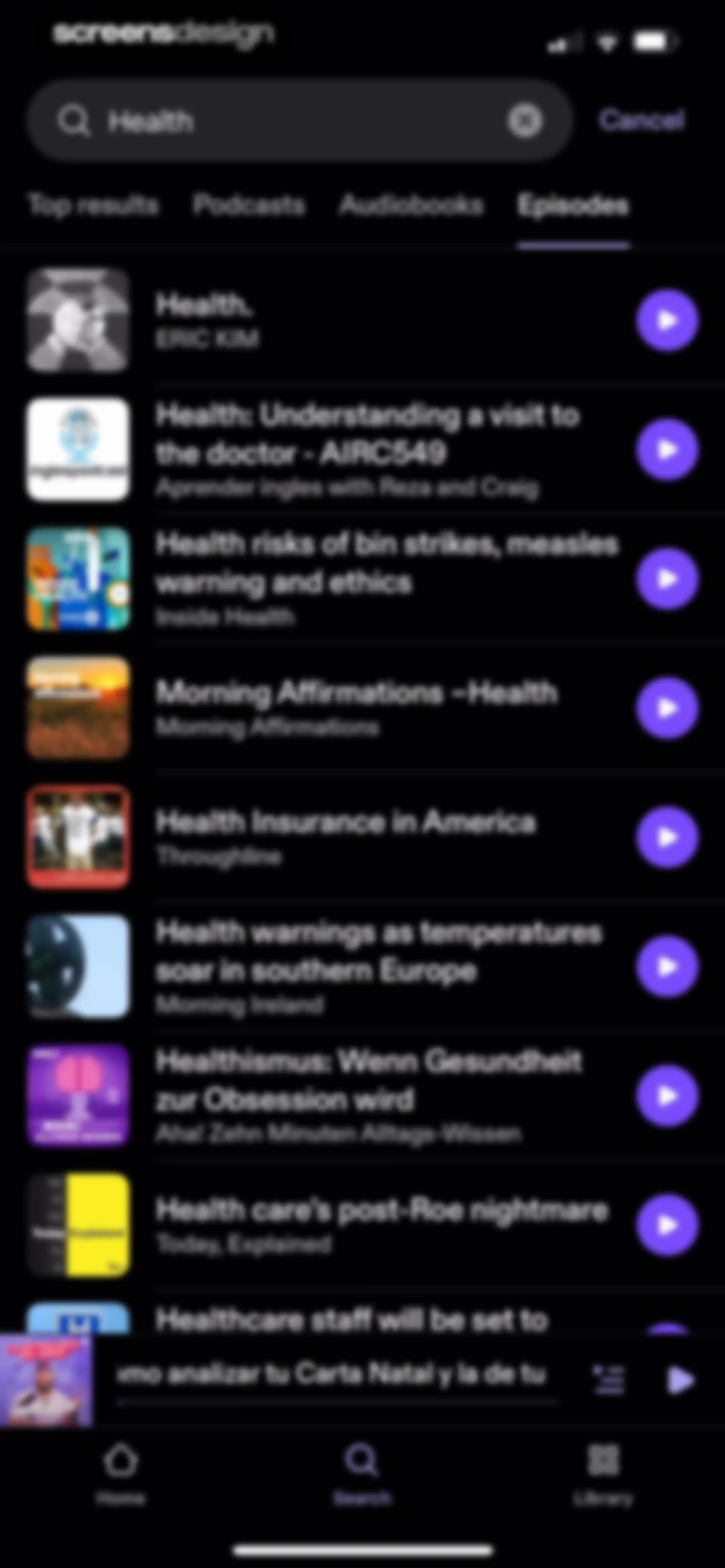 Podimo: Podcasts & audiobooks screen 91