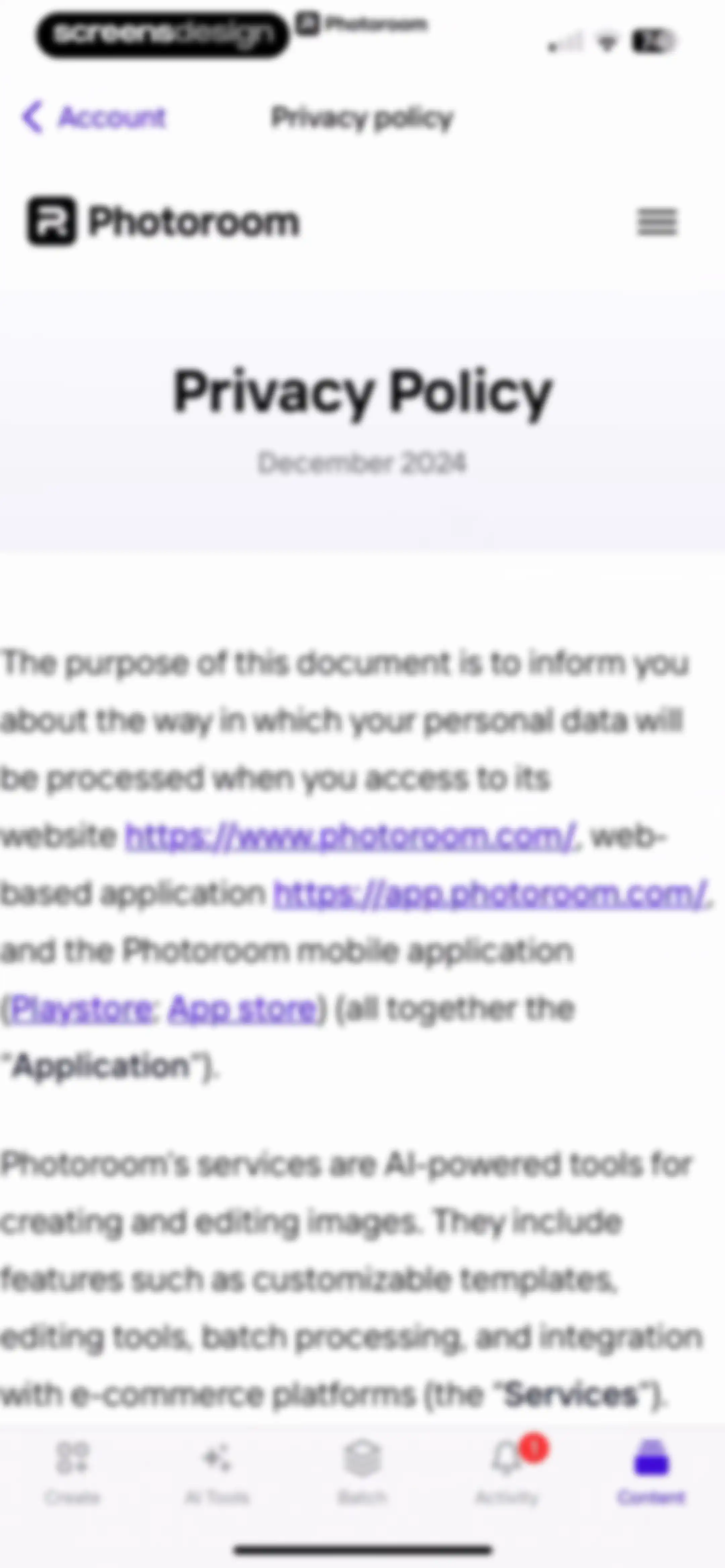 Photoroom: AI Photo Editor screen 128