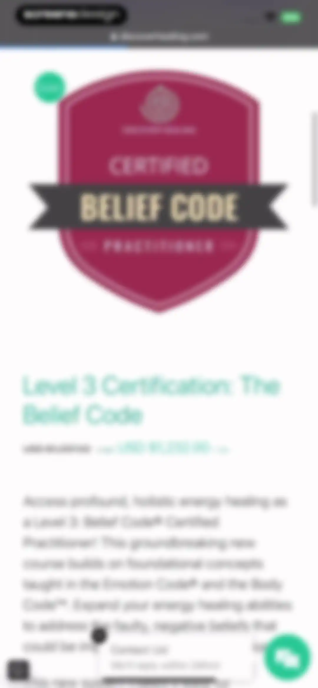 The Body Code System screen 28