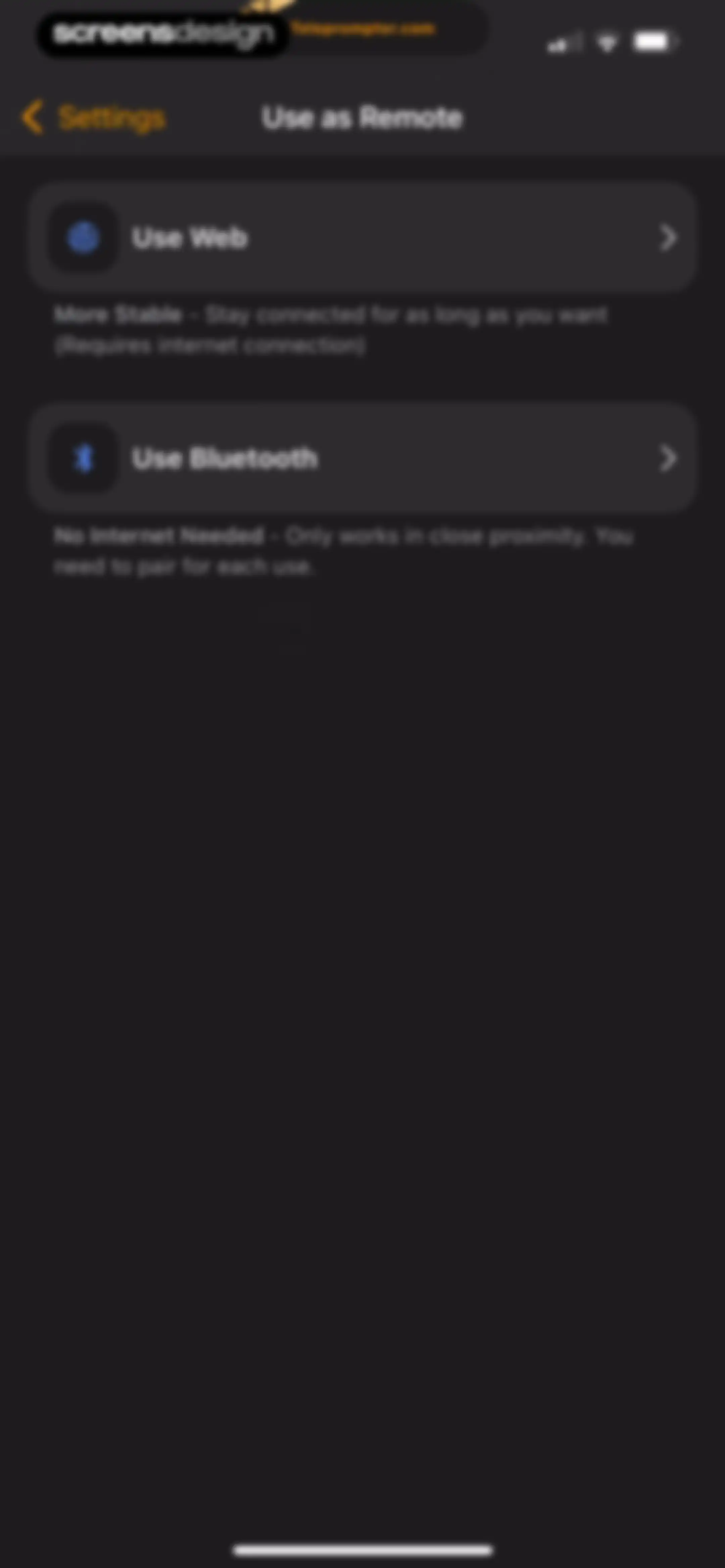 Teleprompter.com screen 150