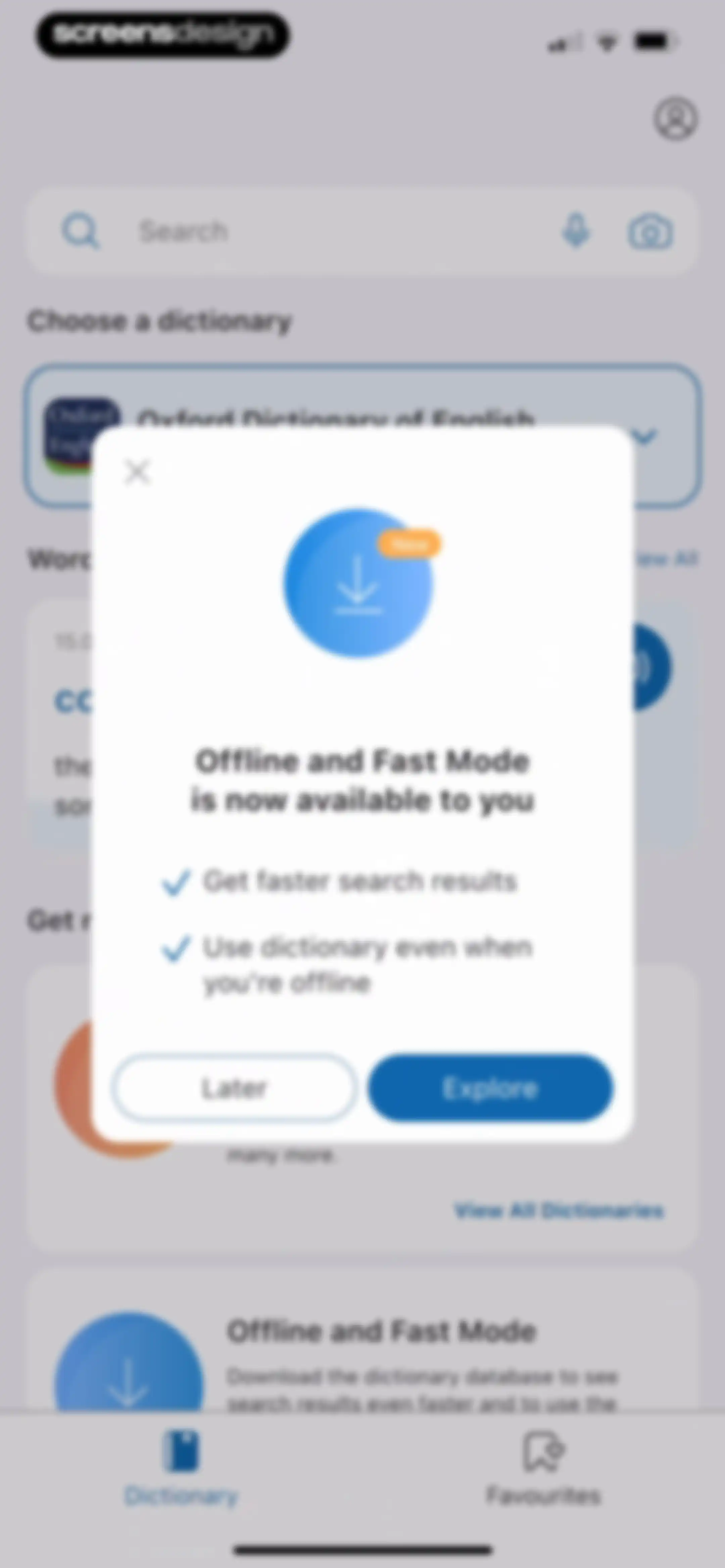 Oxford Dictionary & Thesaurus screen 9