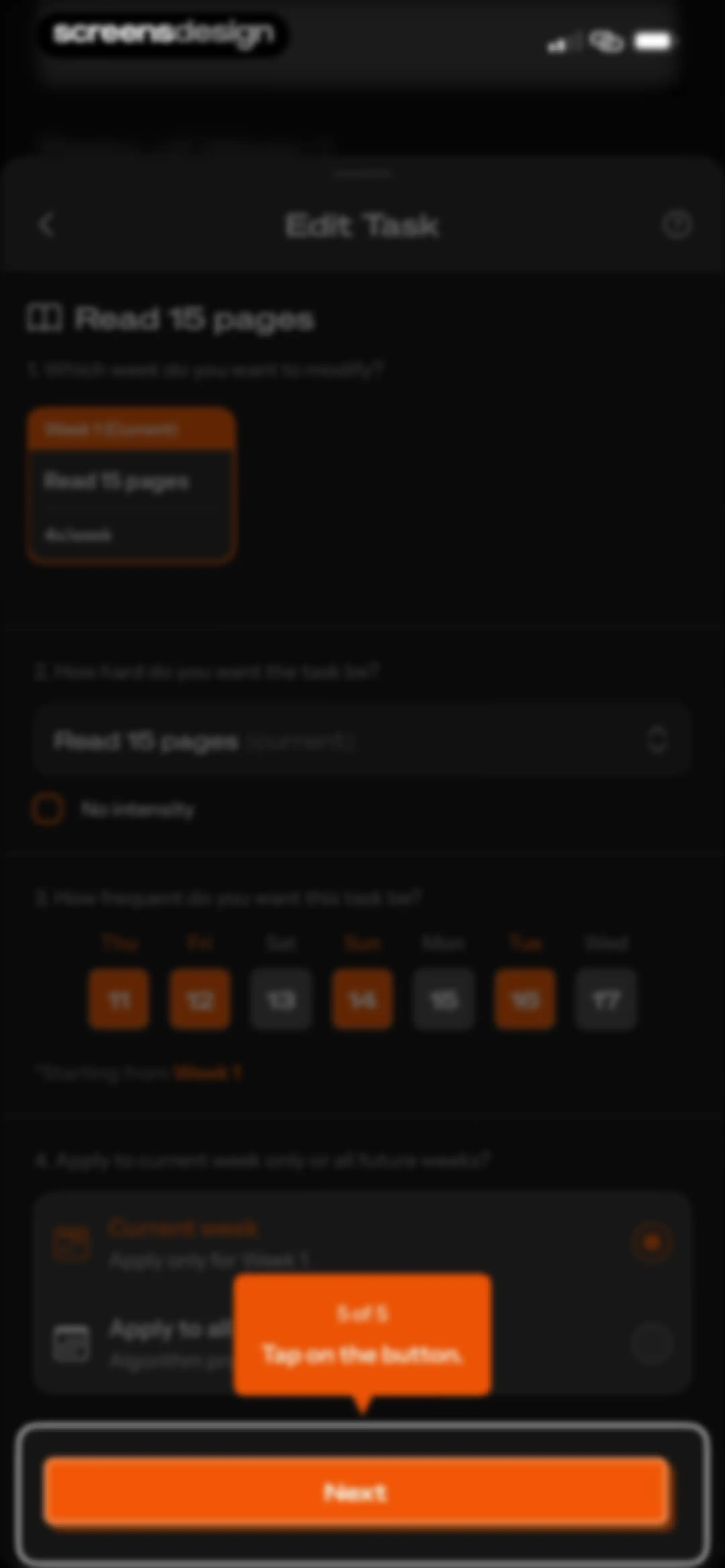 Life Reset: 66 Day Habit screen 84