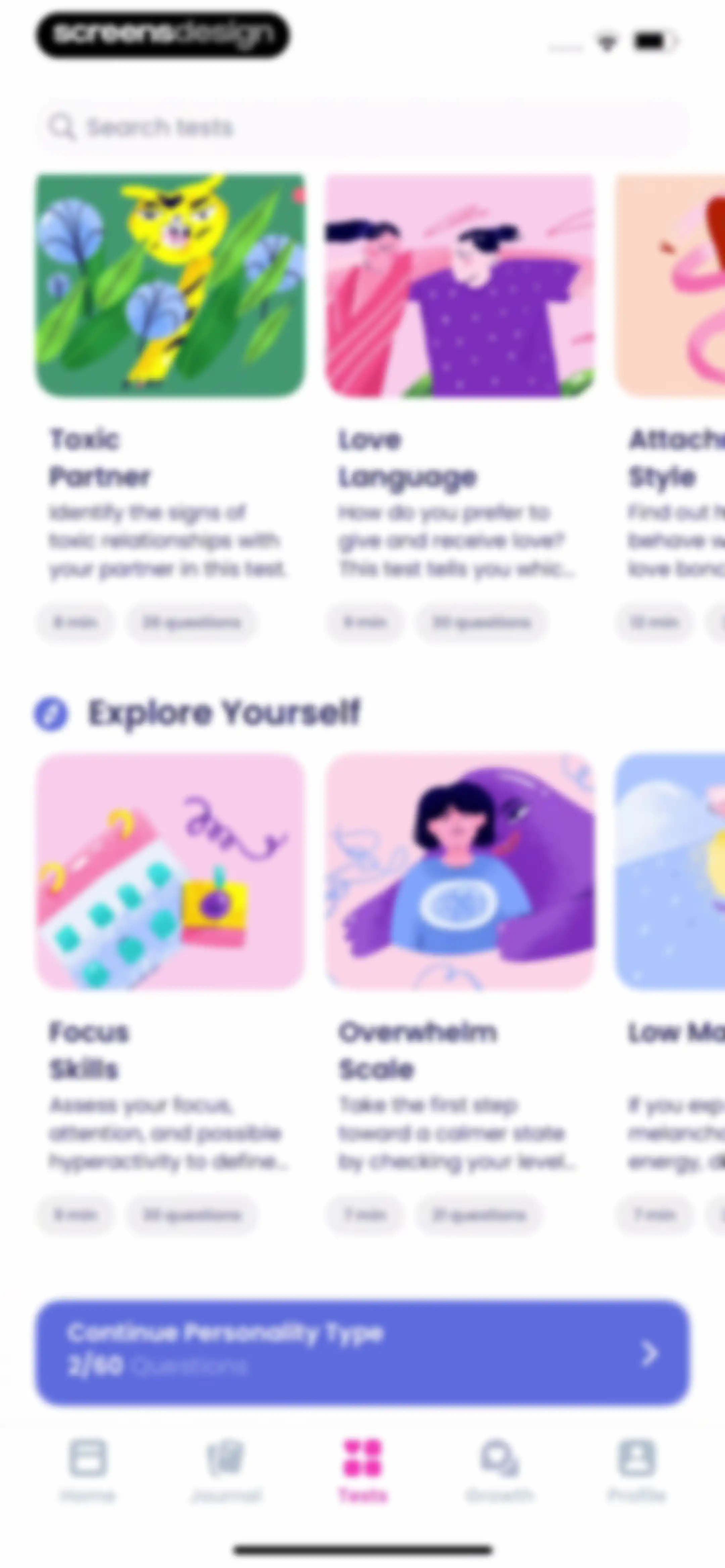 Breeze: Start Self-Discovery screen 95