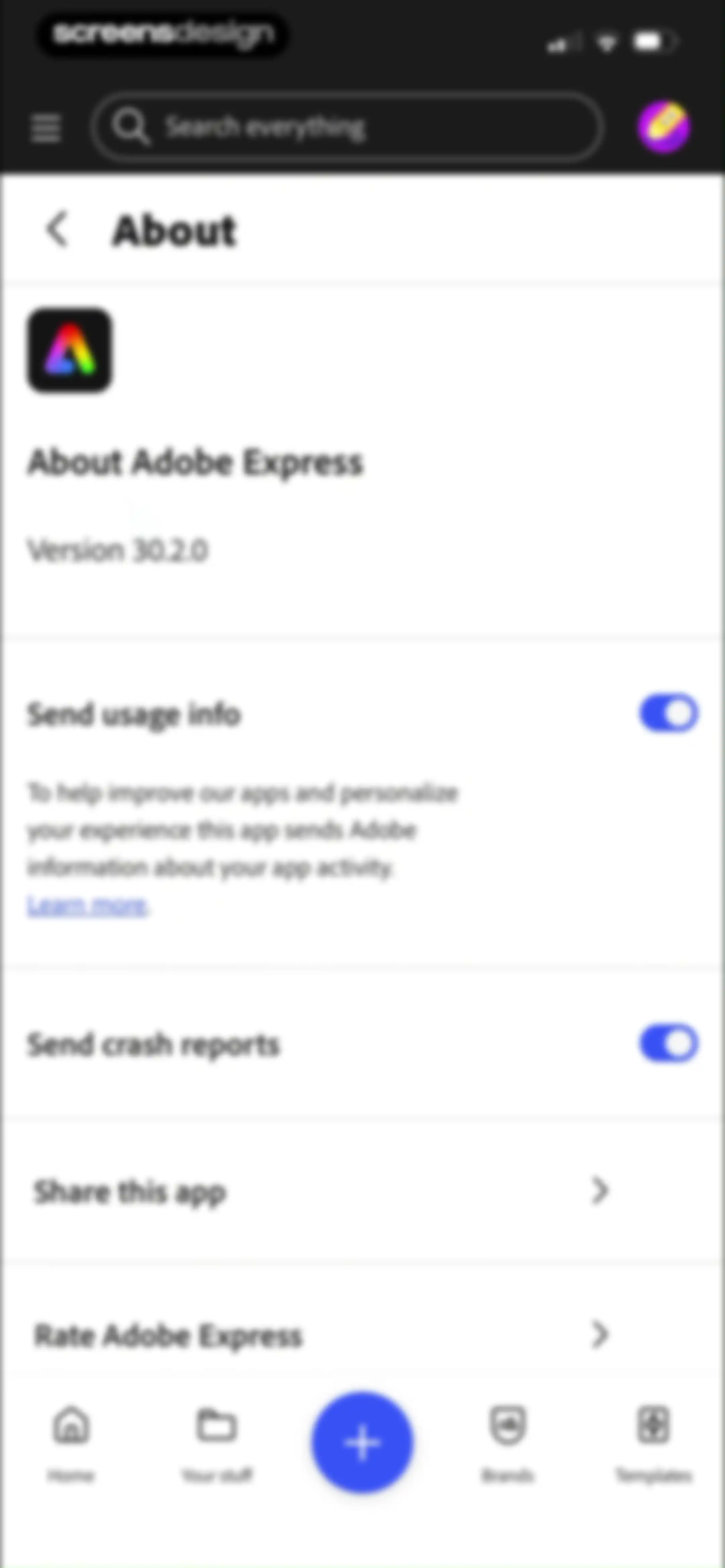 Adobe Express: Create Anything screen 179