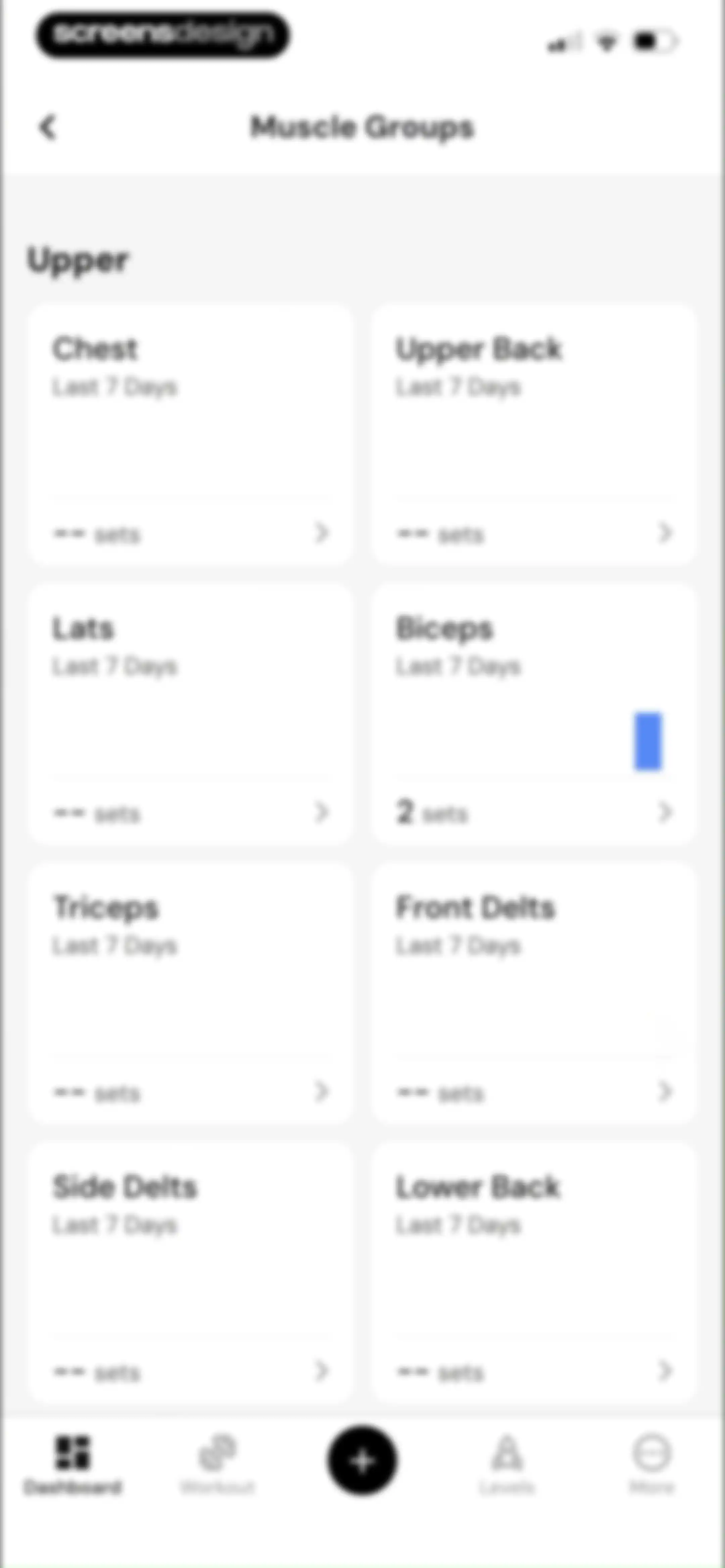 MacroFactor Workouts - Tracker screen 132