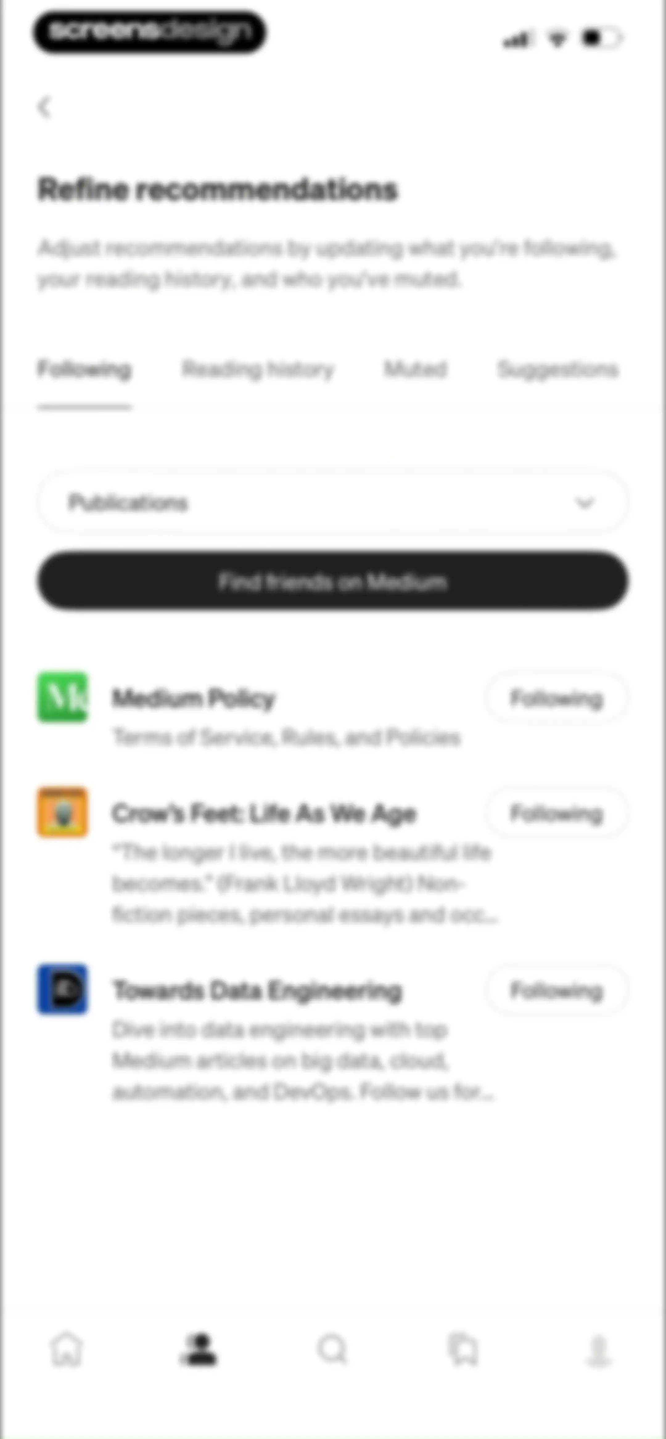 Medium: Read & Write Stories screen 80