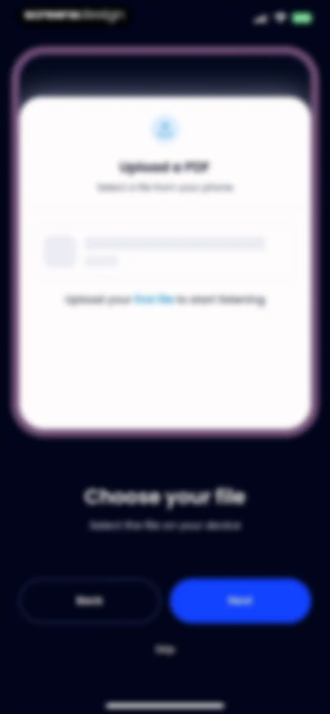 Listening: Text to Speech screen 6