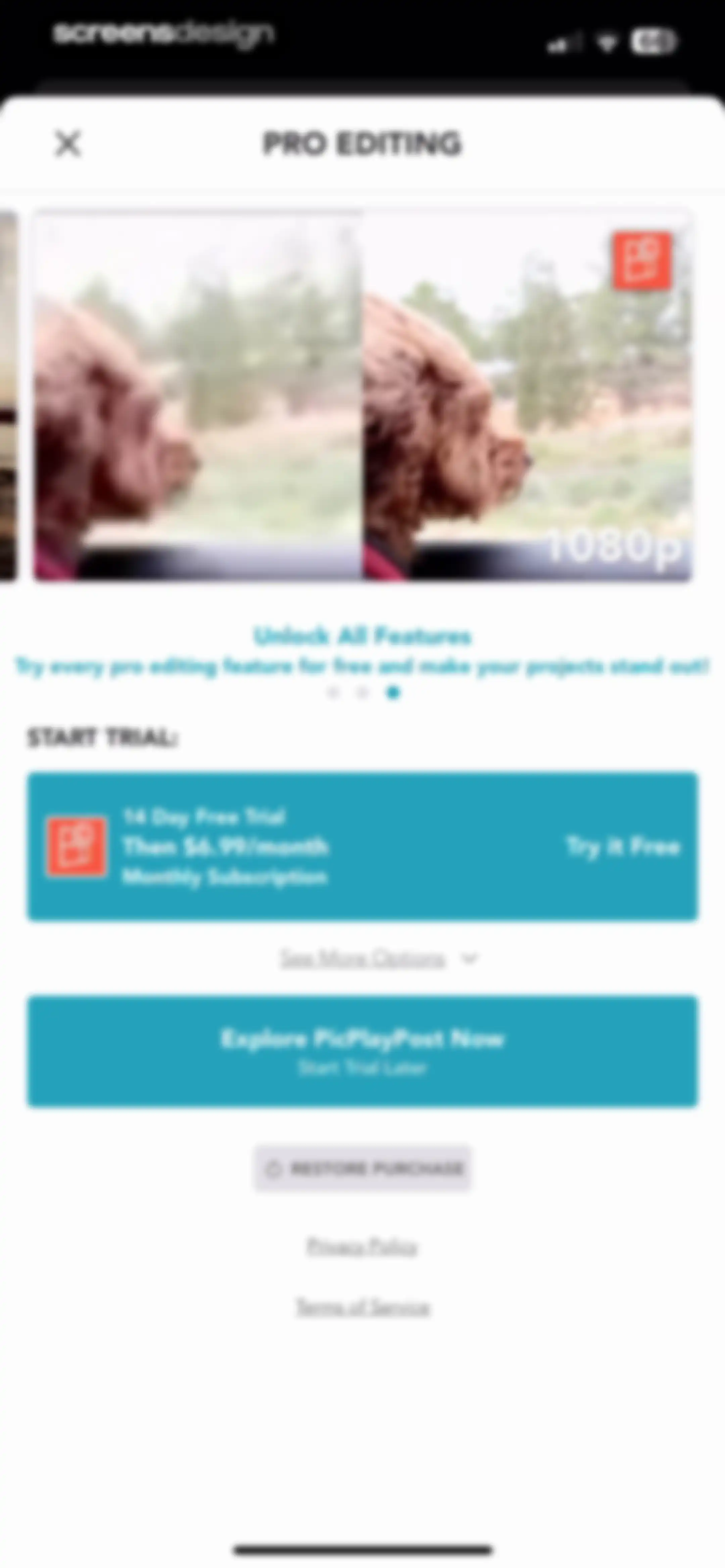 PicPlayPost: Video Editor screen 4