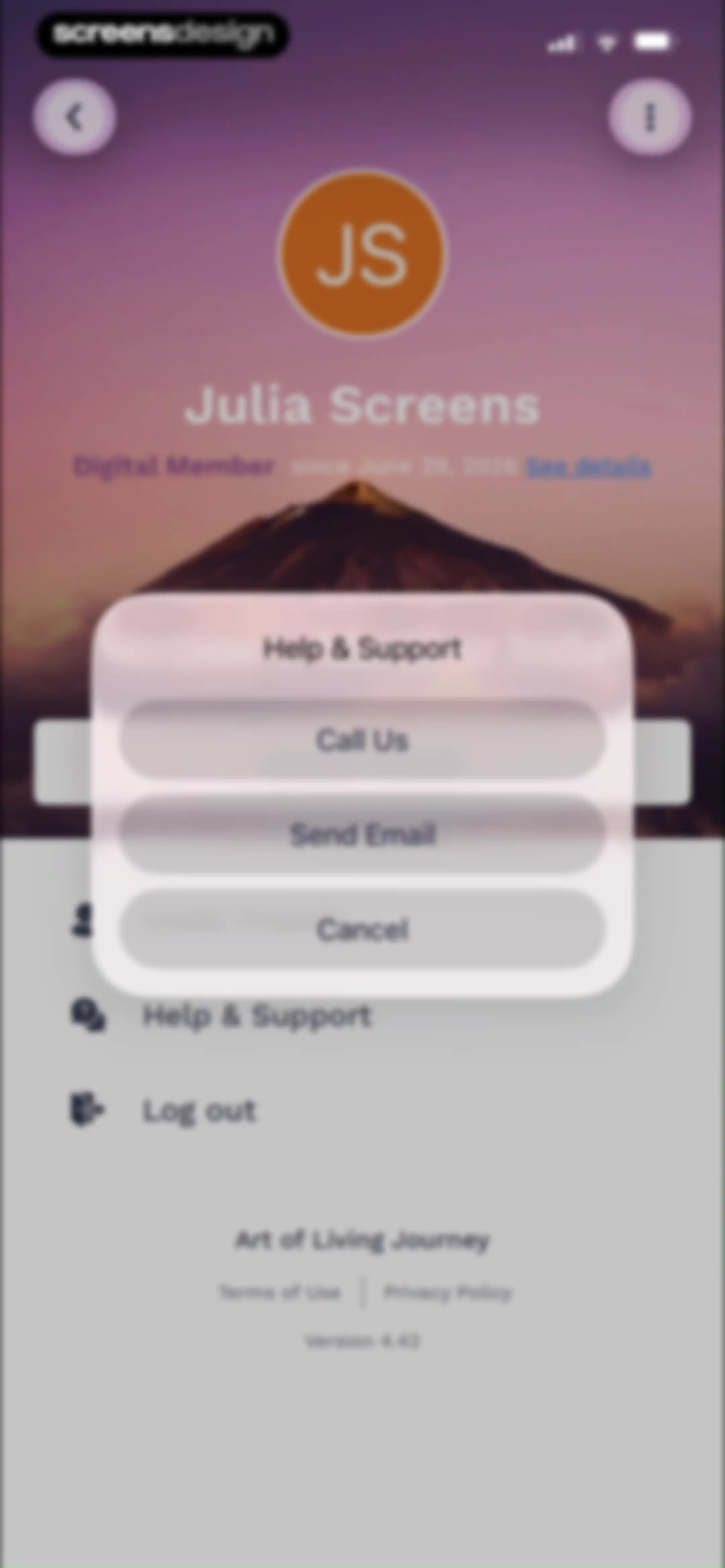 Art of Living Official App screen 80