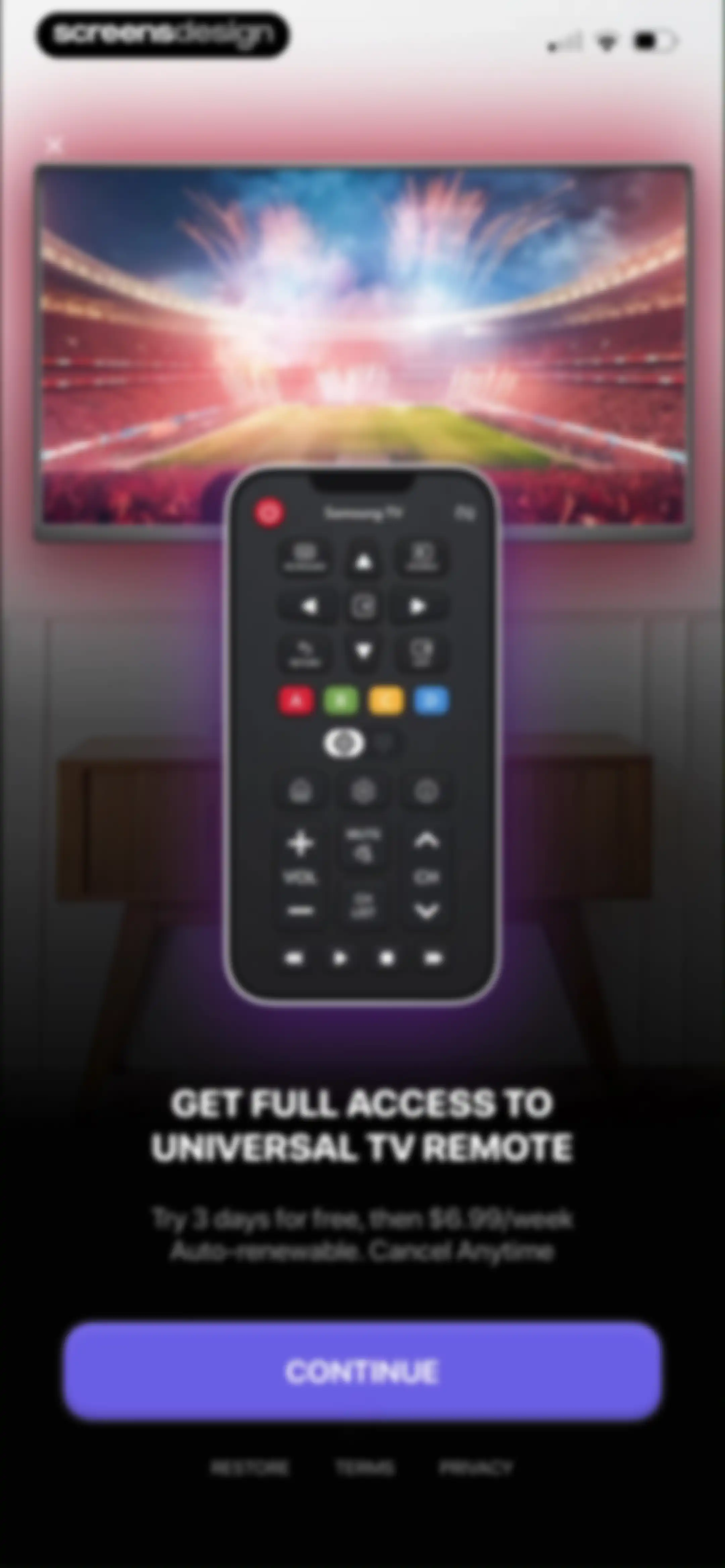 Universal Remote TV Control screen 6