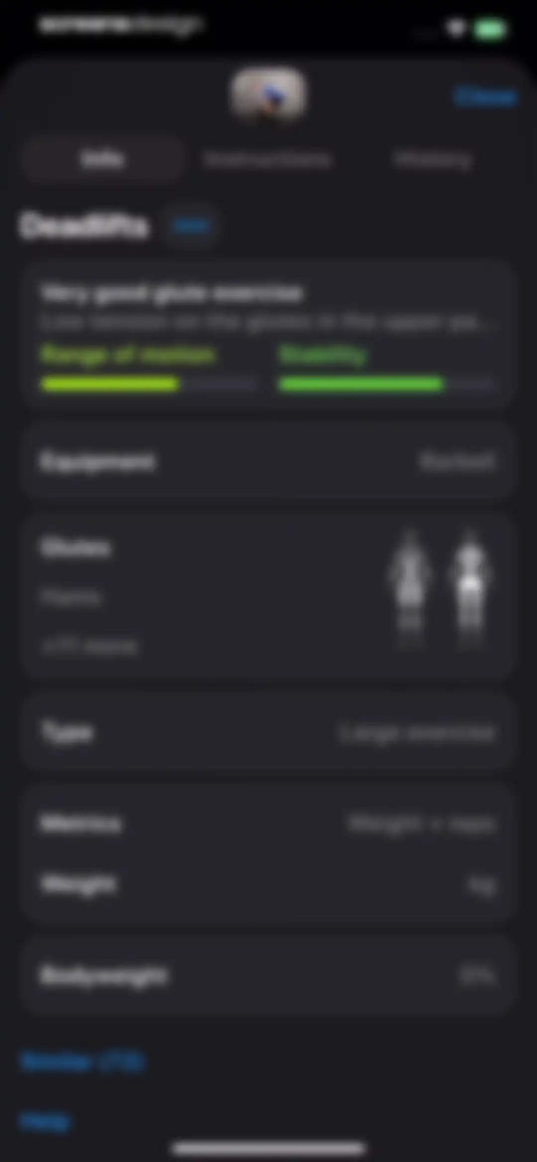 Gym Workout Alpha Progression screen 69