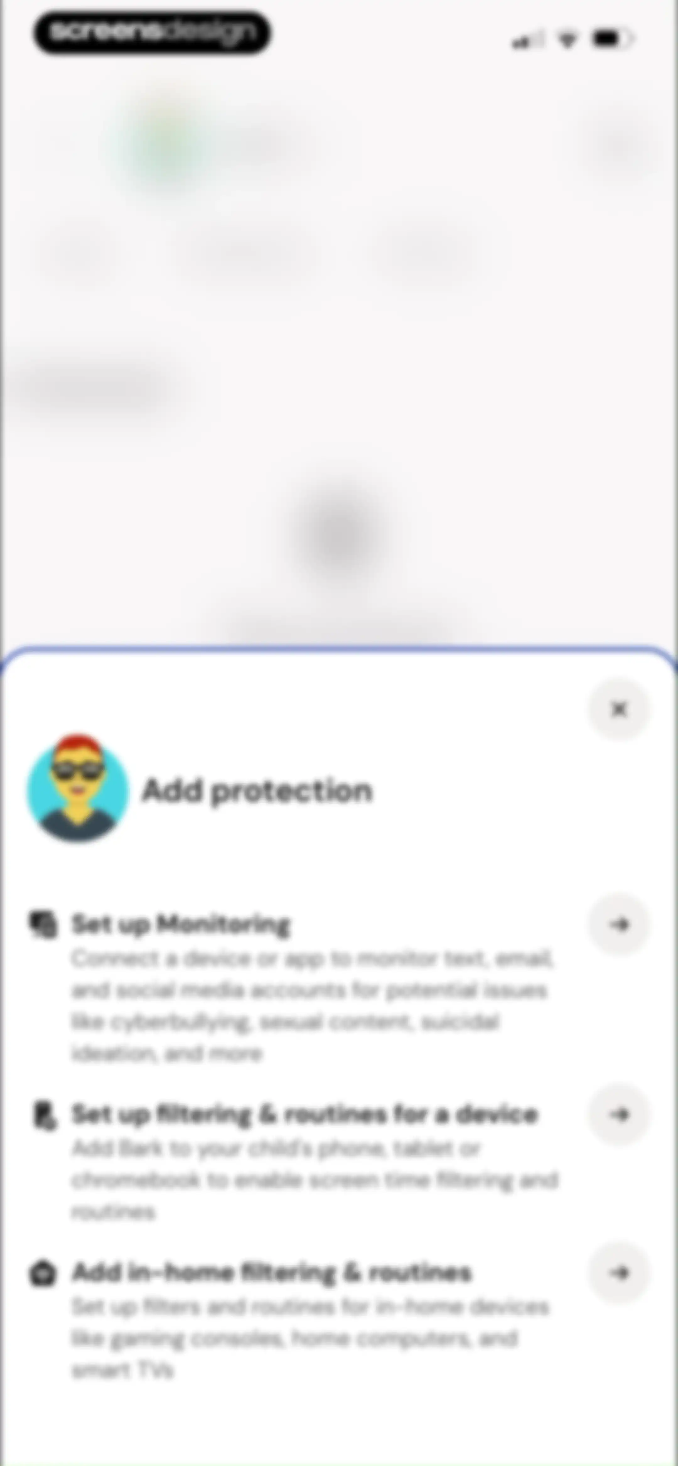 Bark - Parental Controls screen 98