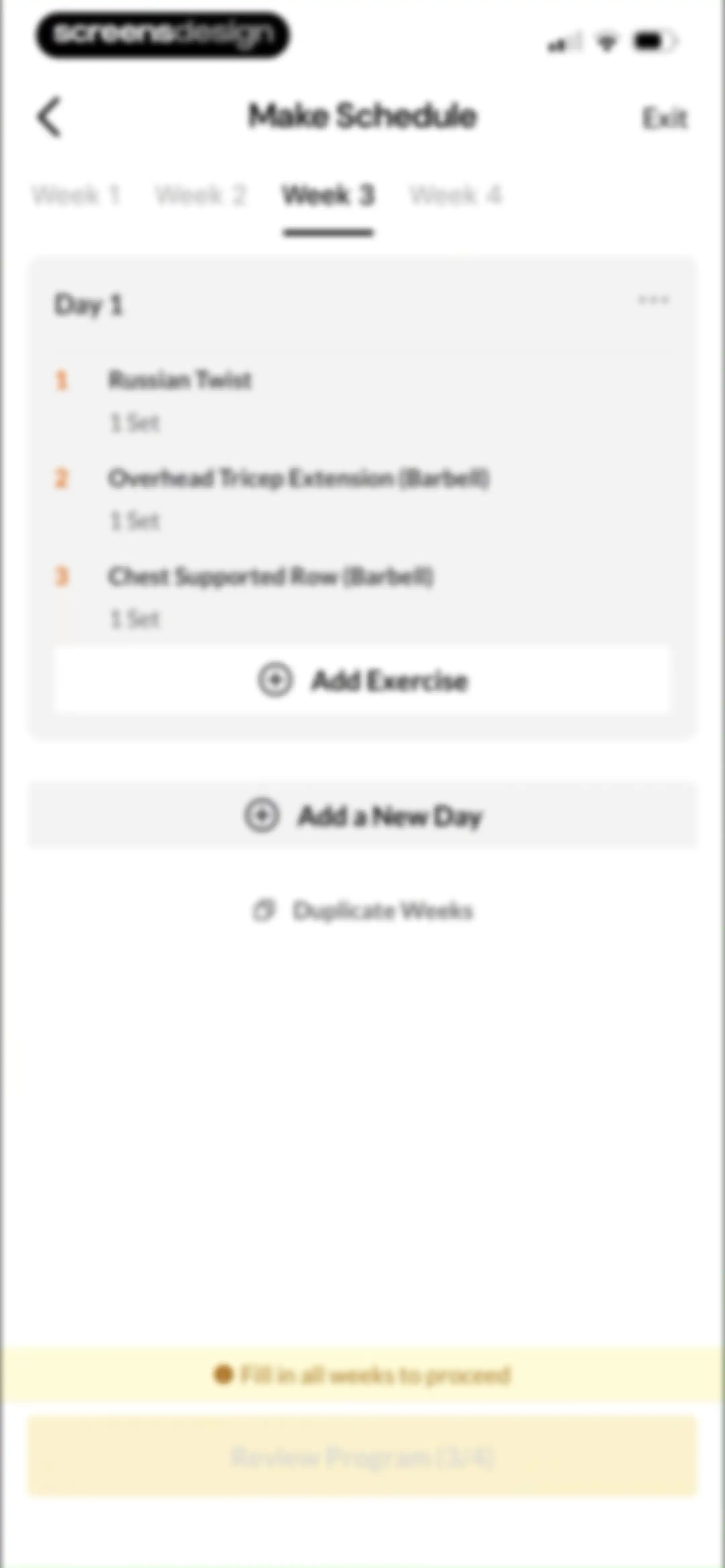 Boostcamp: Workout Programs screen 122
