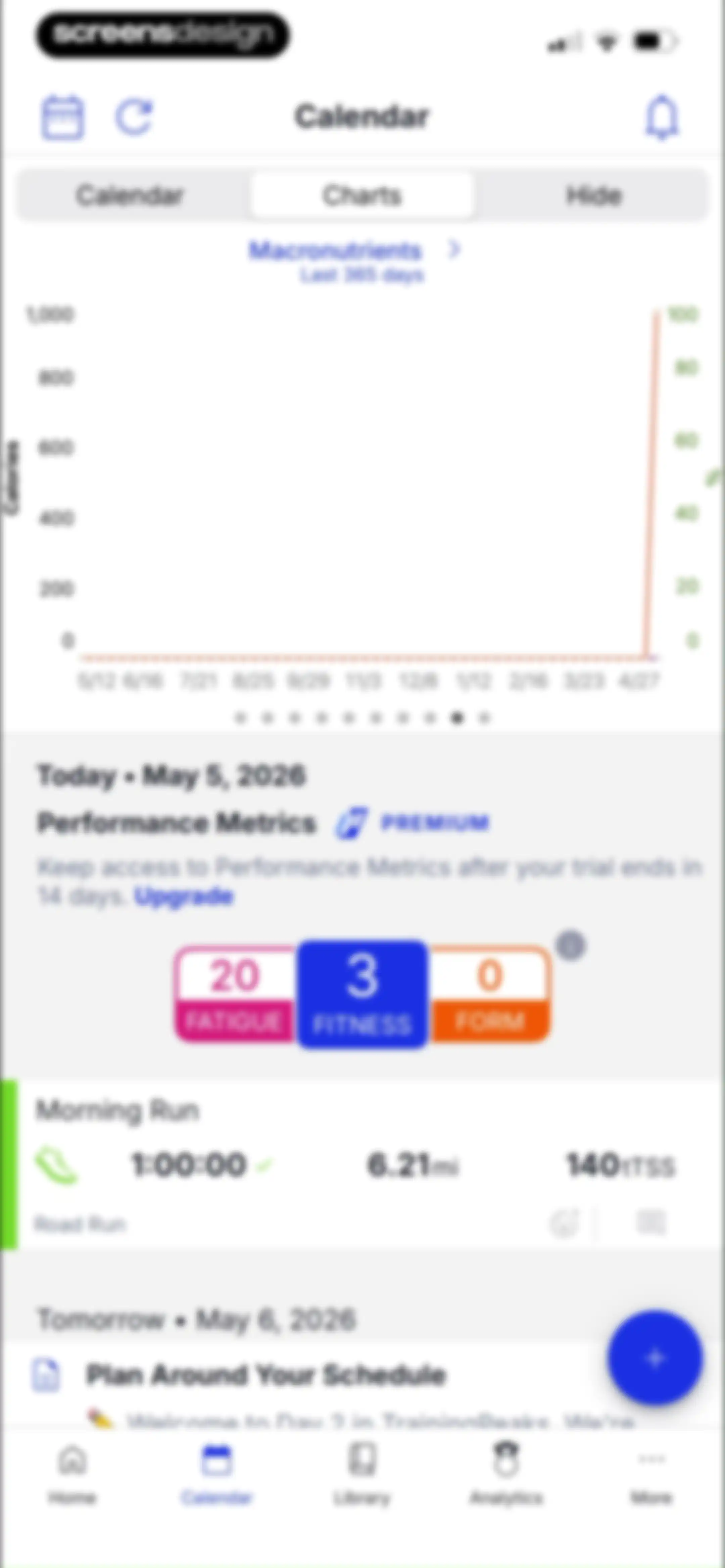 TrainingPeaks: Plan Train Lift screen 68
