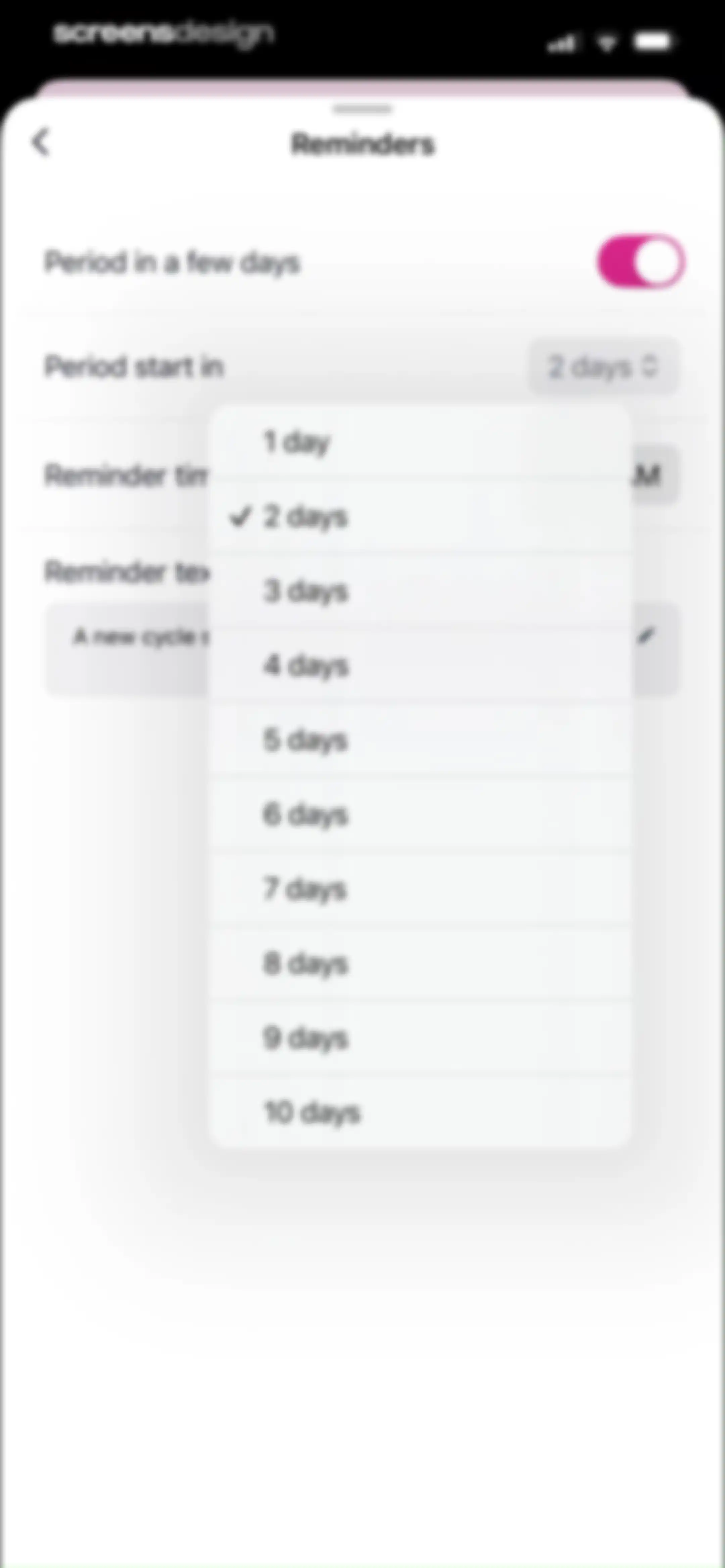 Pregmate Ovulation Tracker screen 66