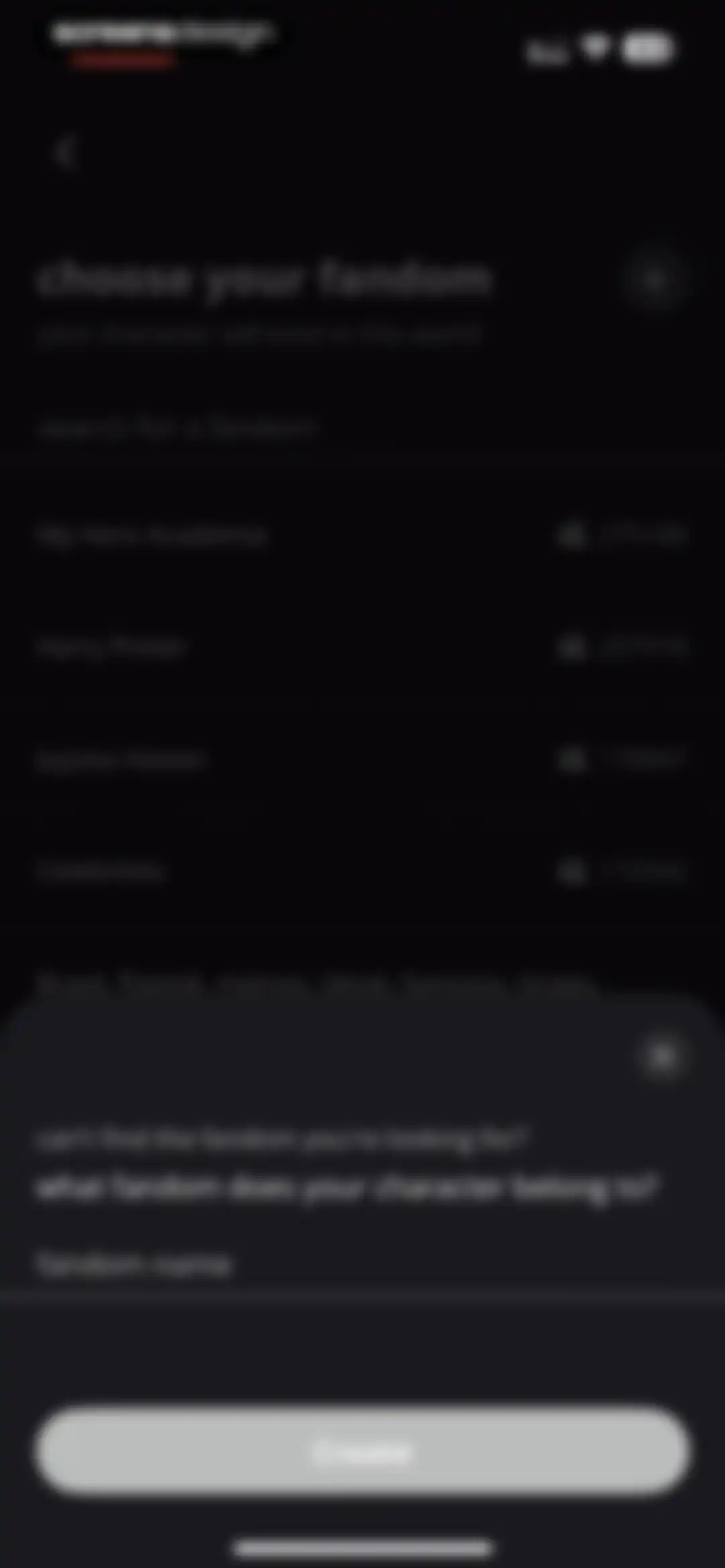 status - sims but social media screen 105