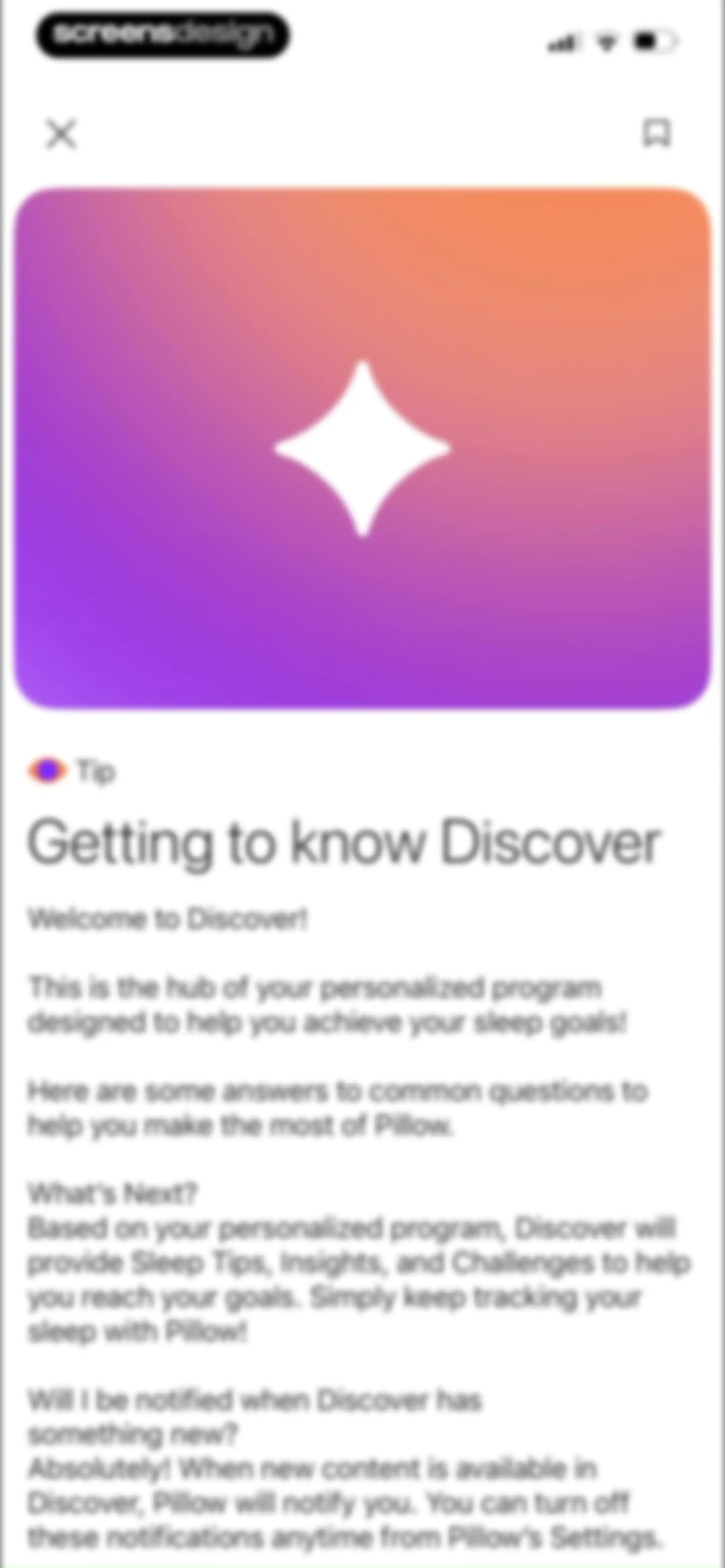 Pillow: Sleep Tracker screen 103
