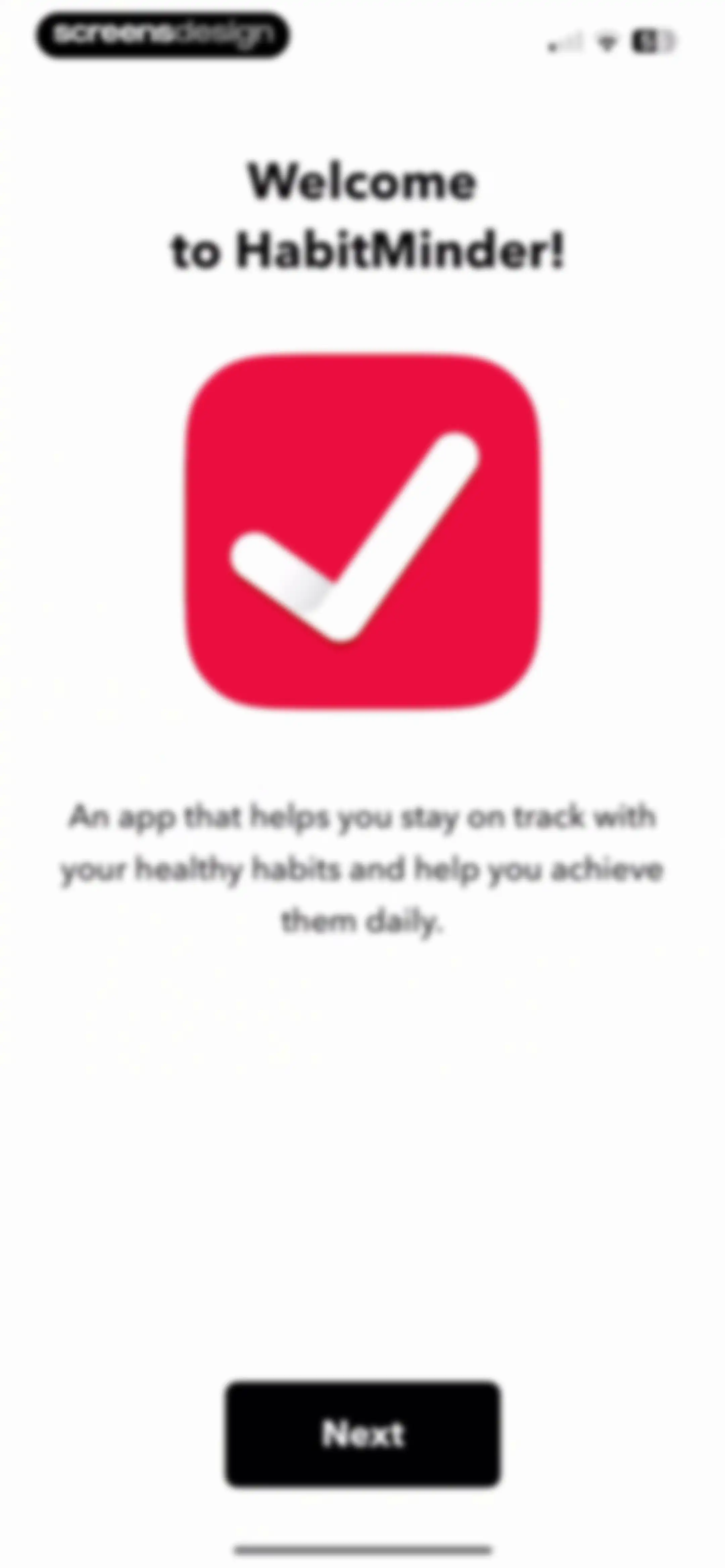 HabitMinder • Habit Tracker screen 2