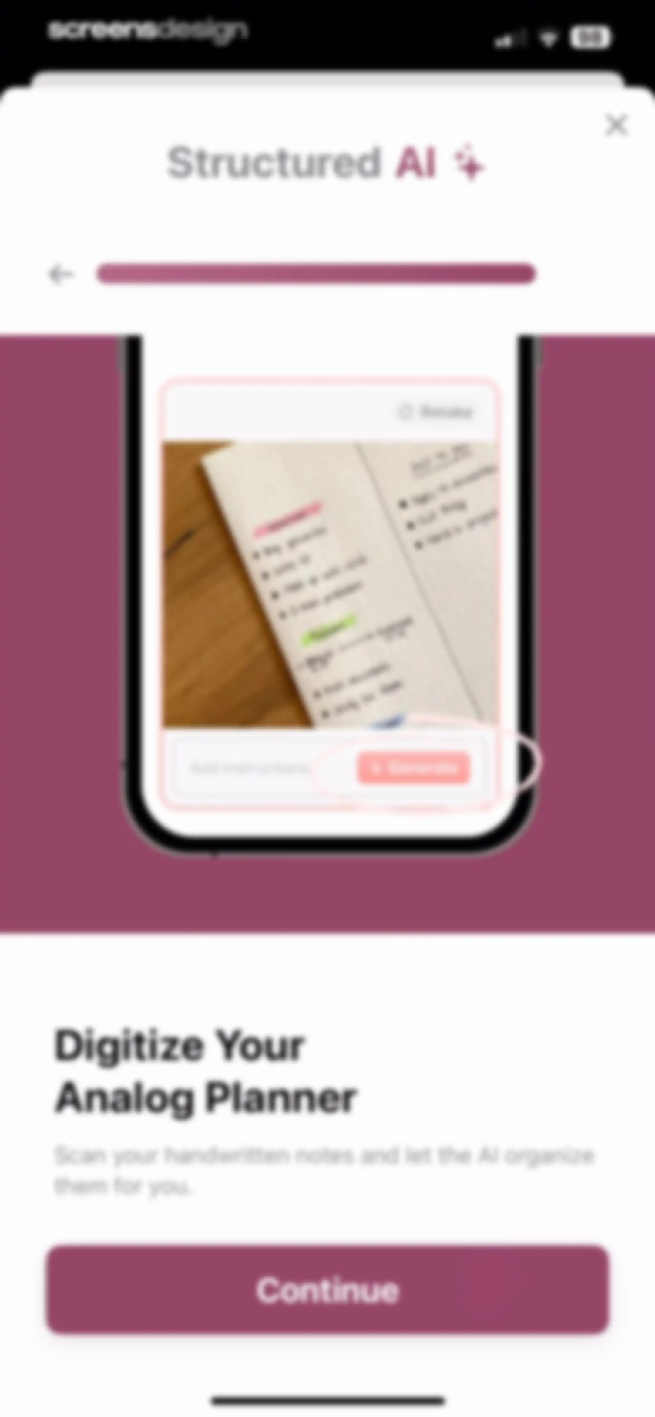 Structured: Daily Planner Todo screen 71