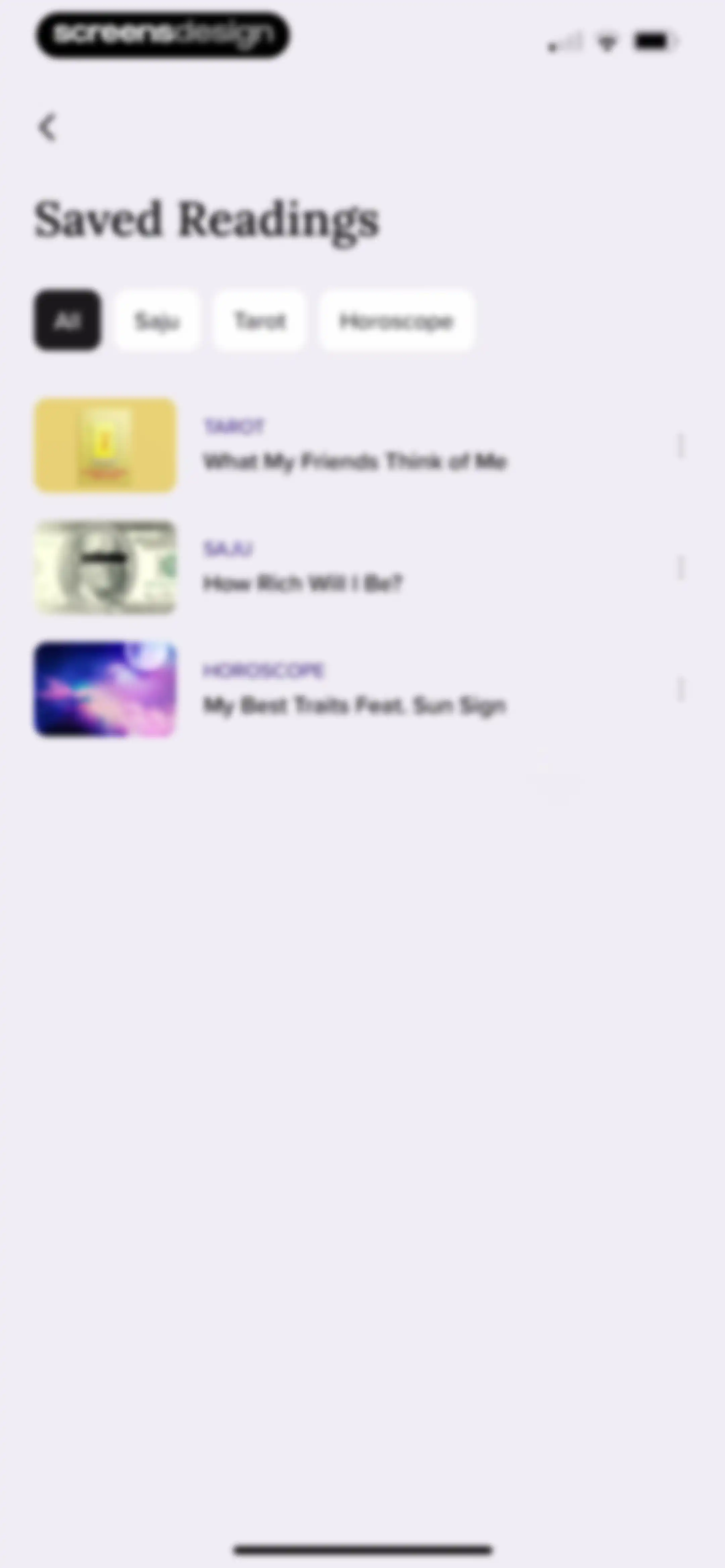 FORCETELLER: Daily Horoscope screen 103