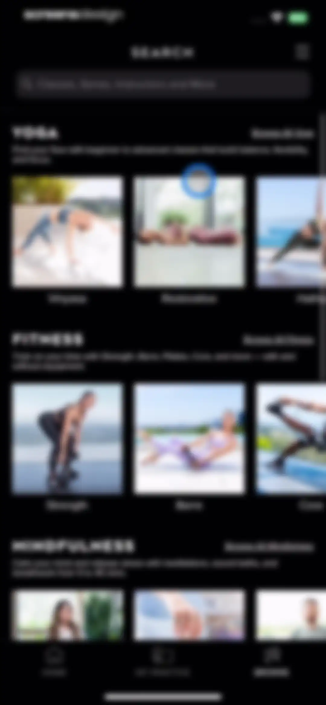 ALO Wellness Club screen 103