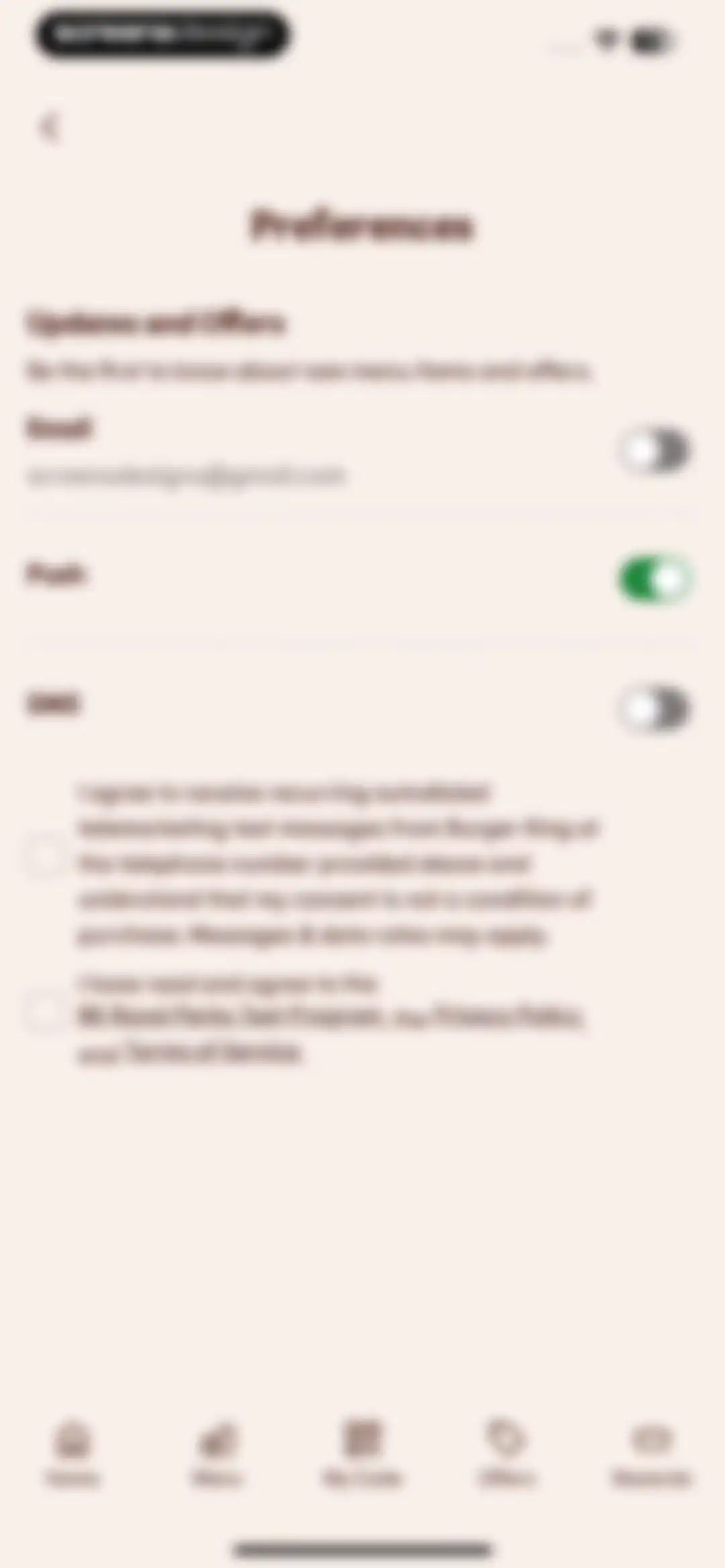 BURGER KING® App screen 90