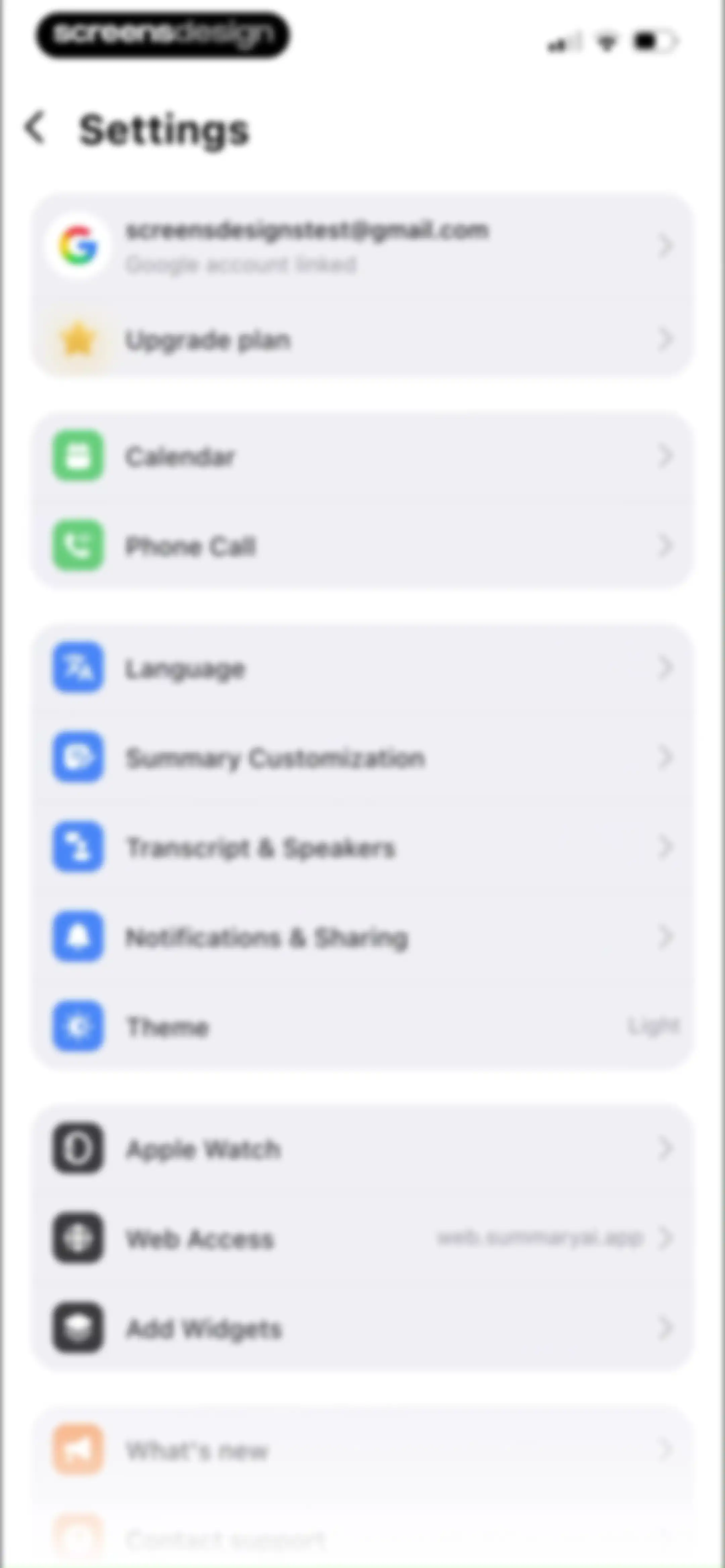 Summary - AI Note Taker screen 103