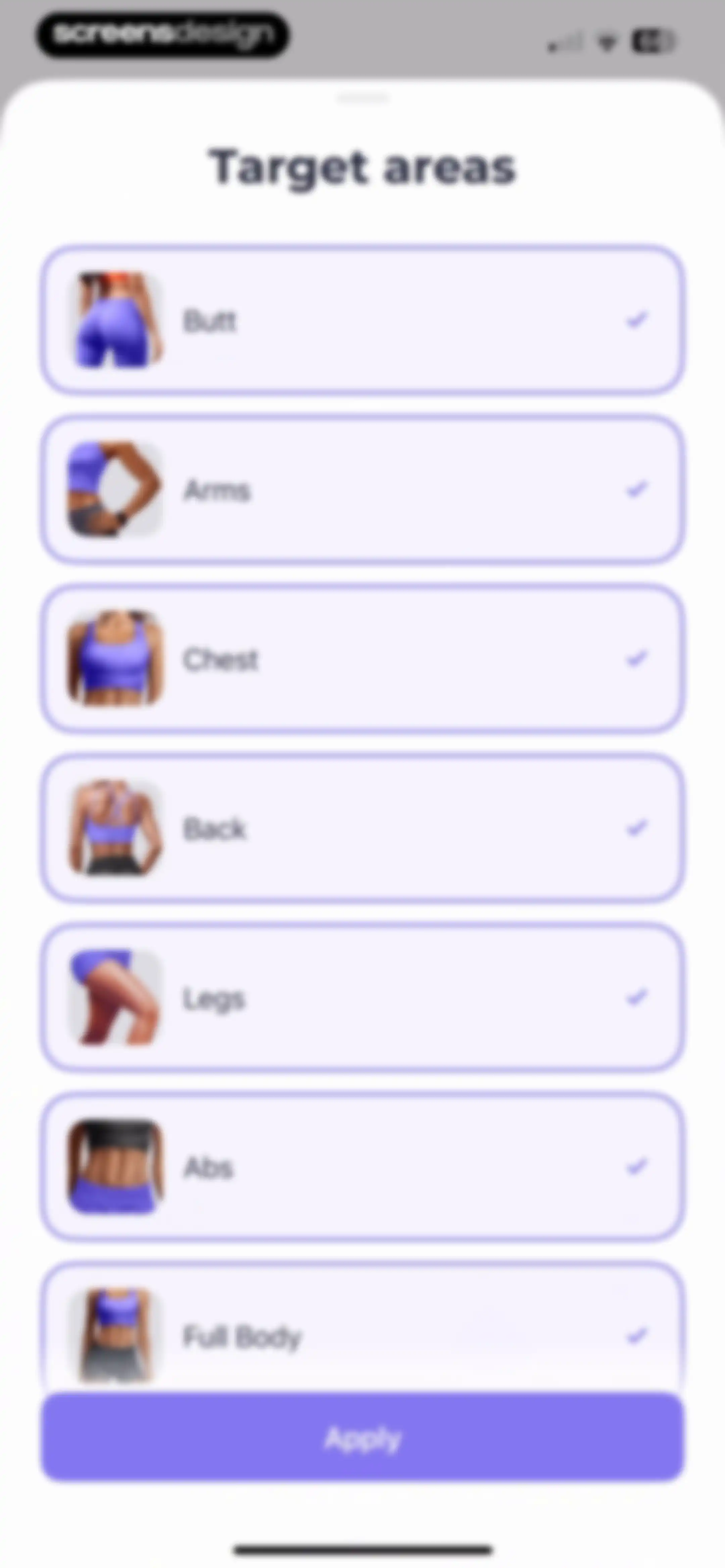 FitMe - Lazy Workout at Home screen 67