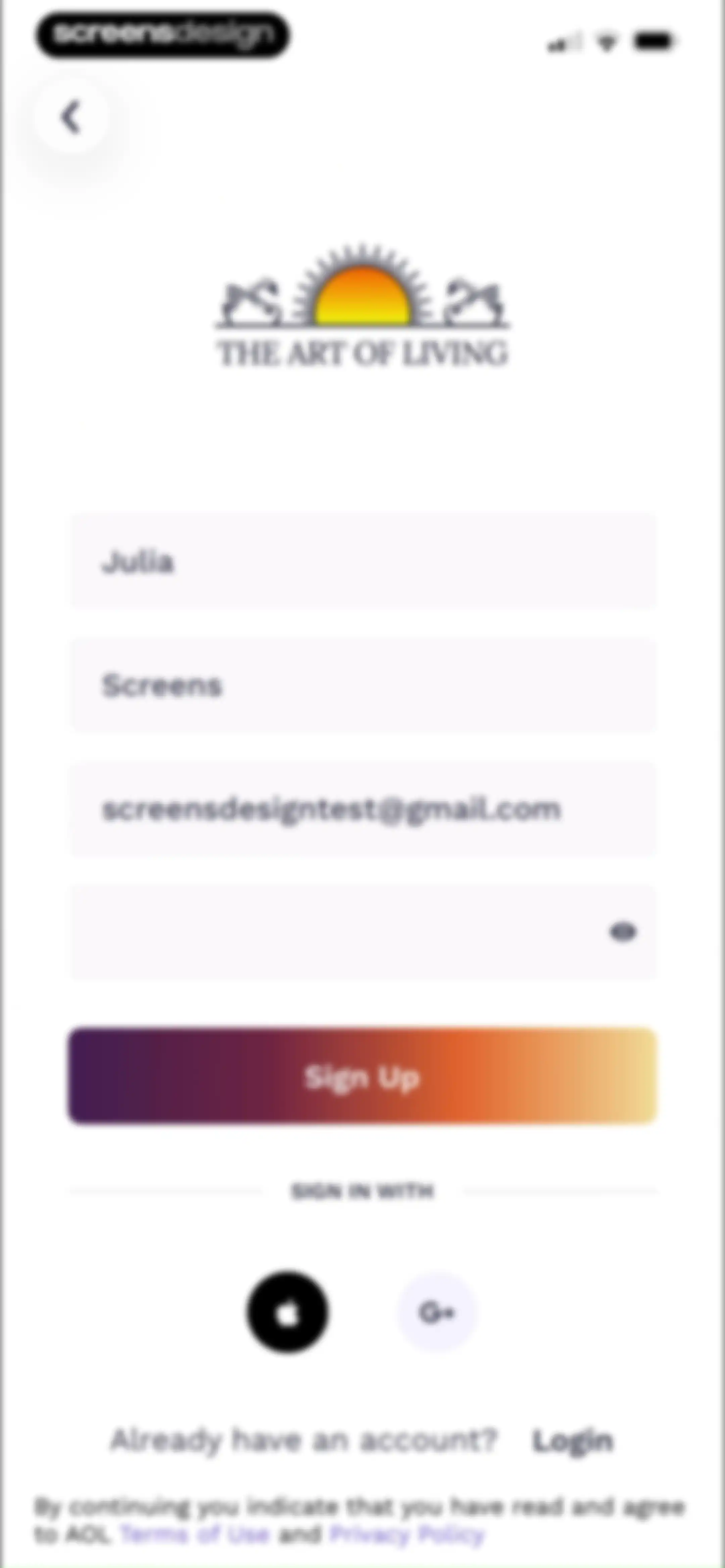 Art of Living Official App screen 7