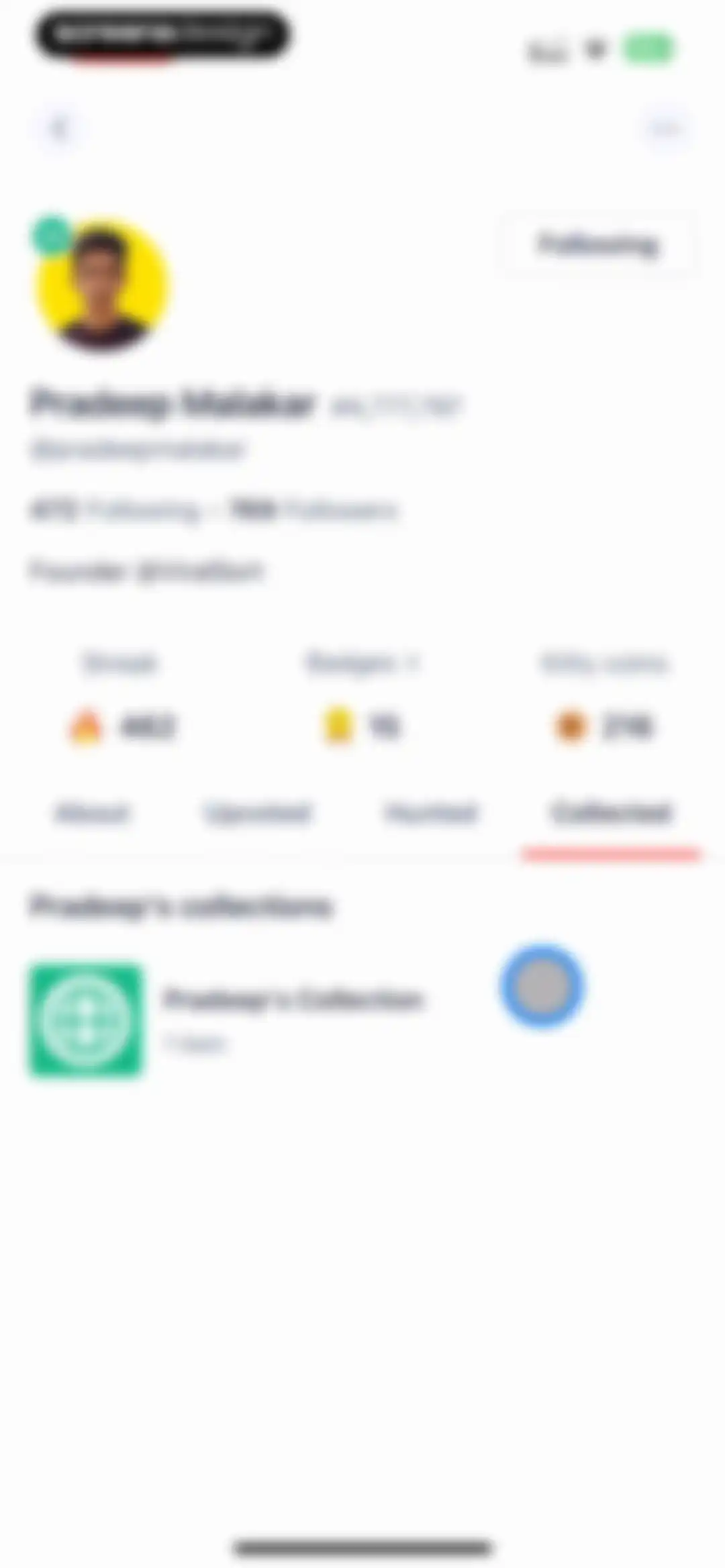 Product Hunt screen 62