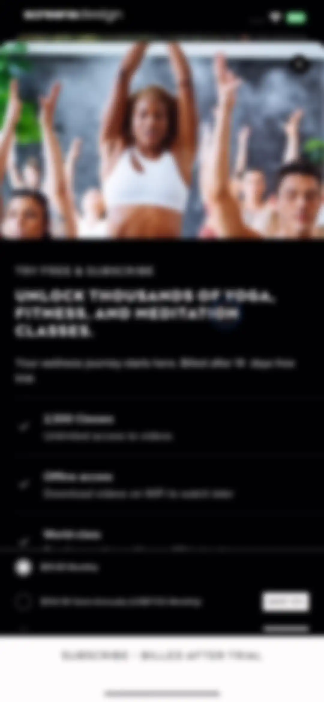 ALO Wellness Club screen 21