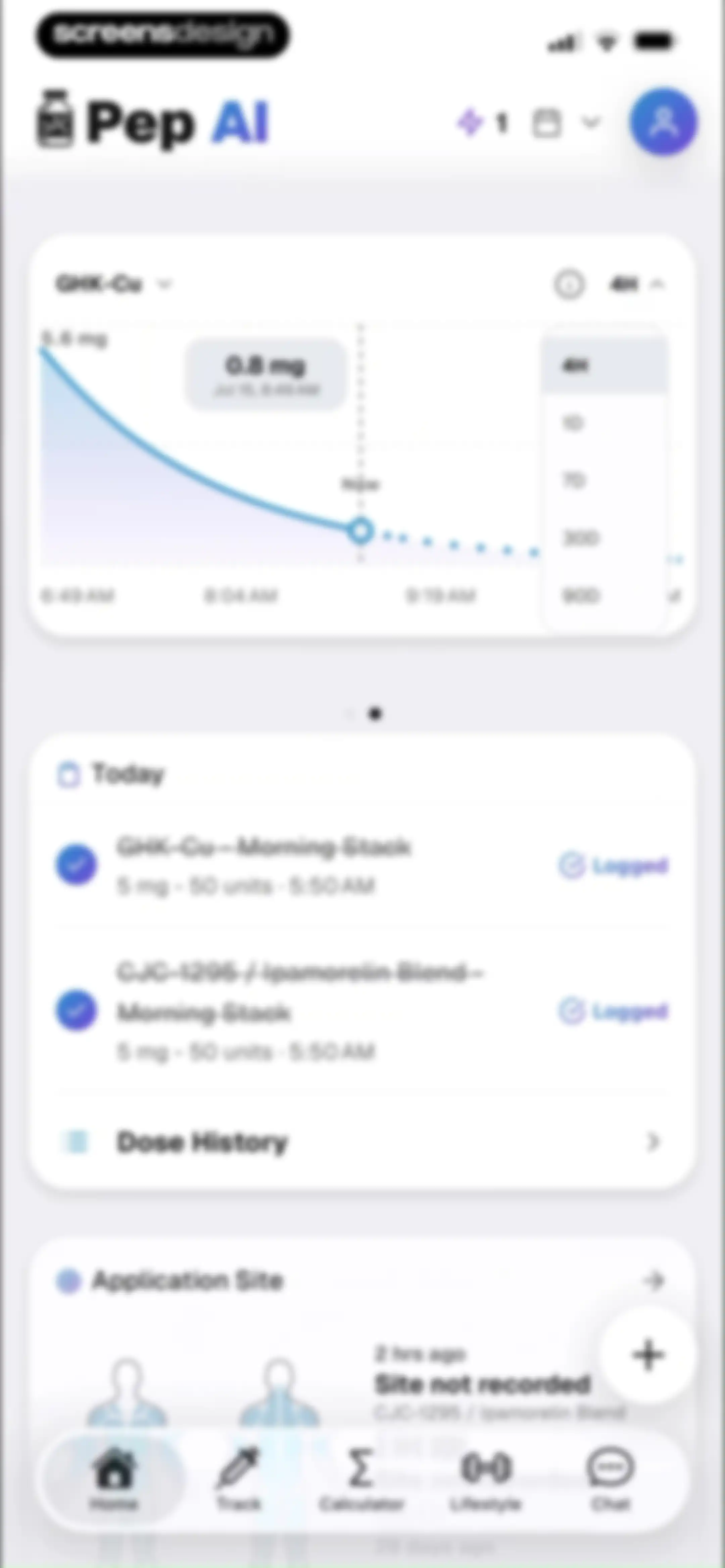 Pep AI: Peptide GLP-1 Tracker screen 77