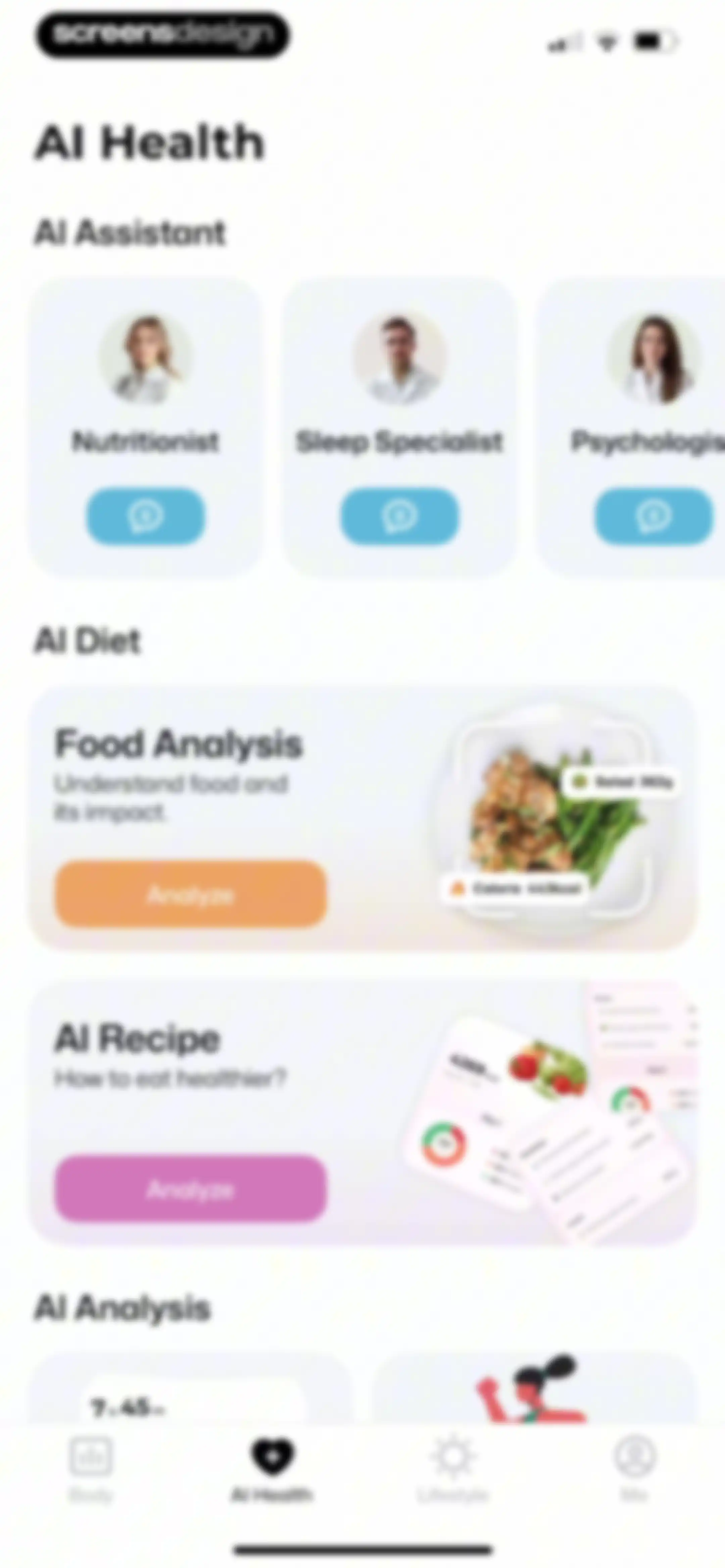 Wellance – AI Health & Balance screen 65