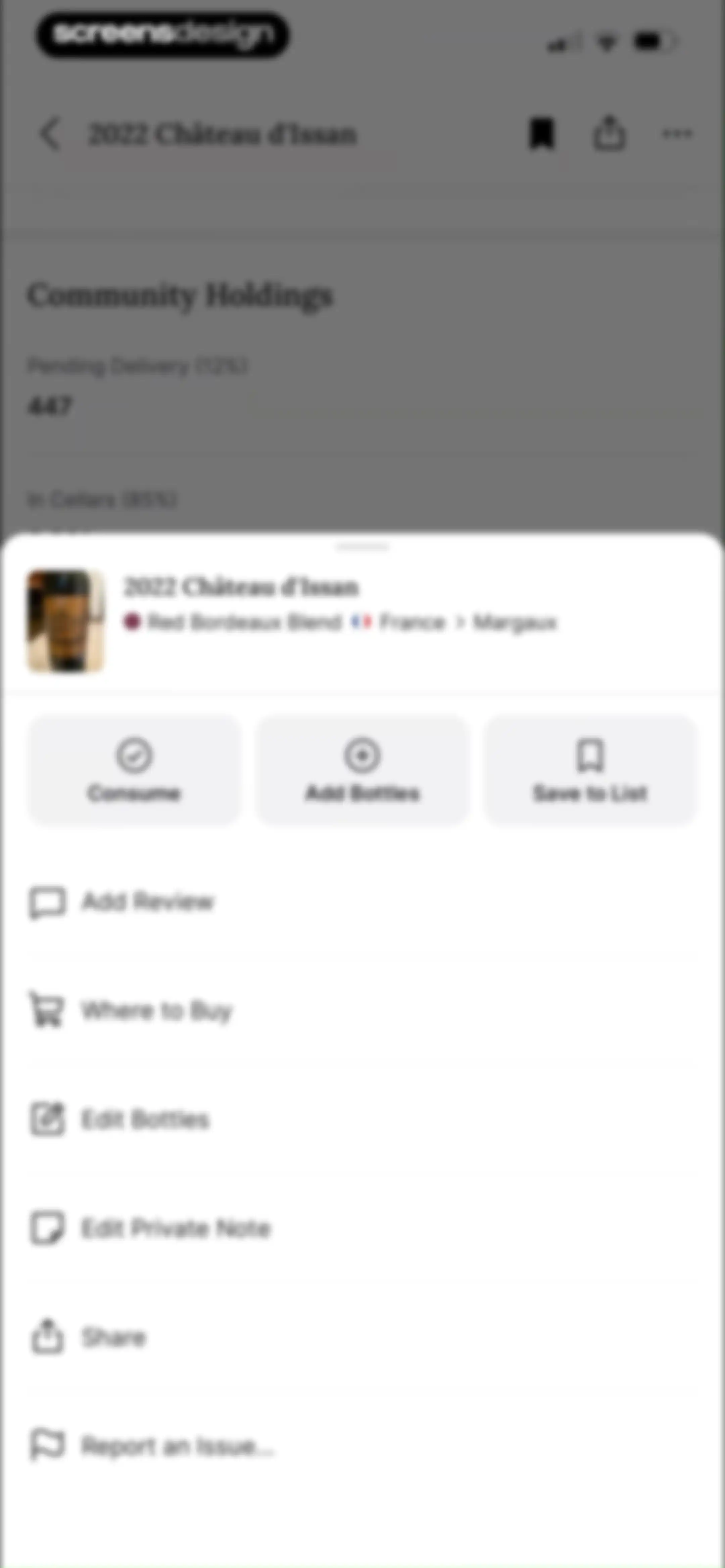 CellarTracker: #1 Wine Tracker screen 76