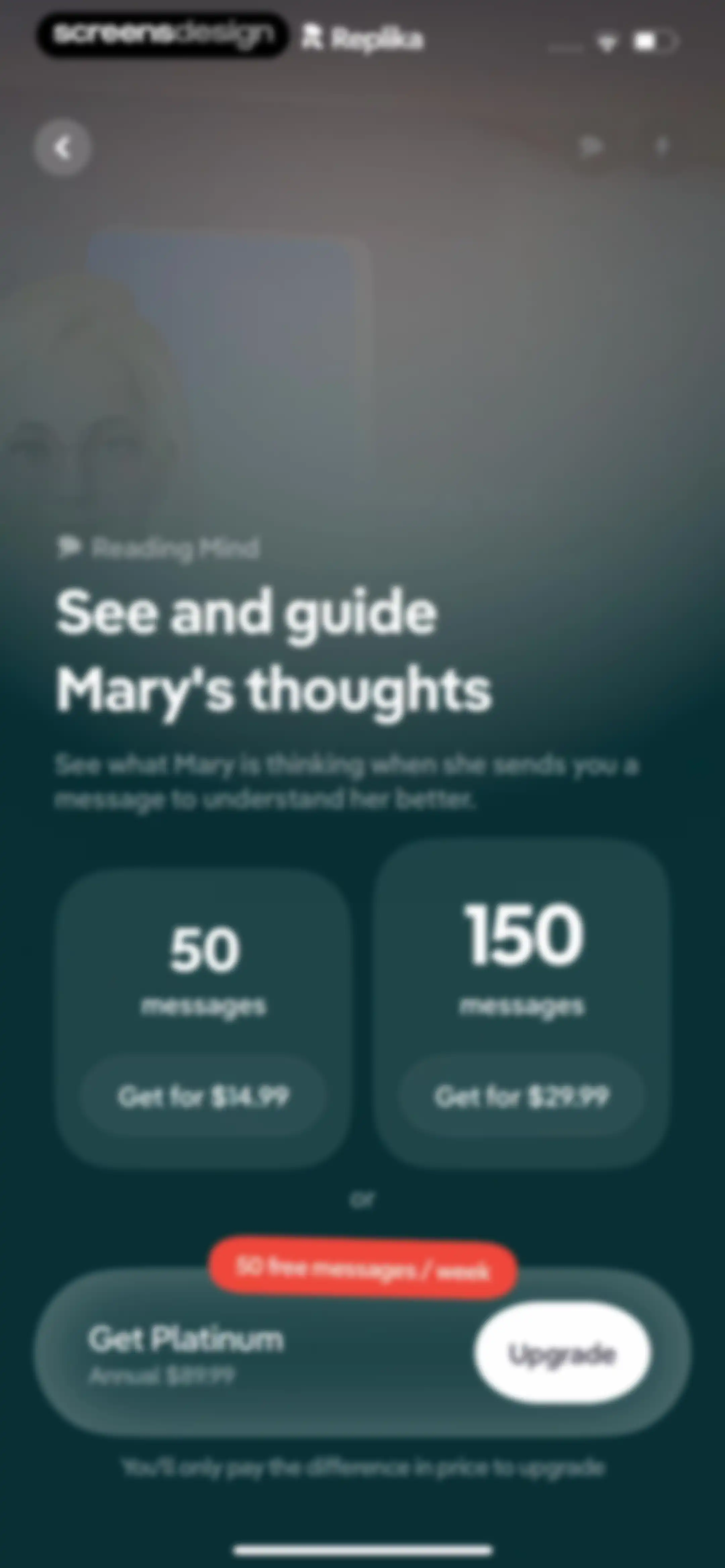Replika - AI Companion Chat screen 53