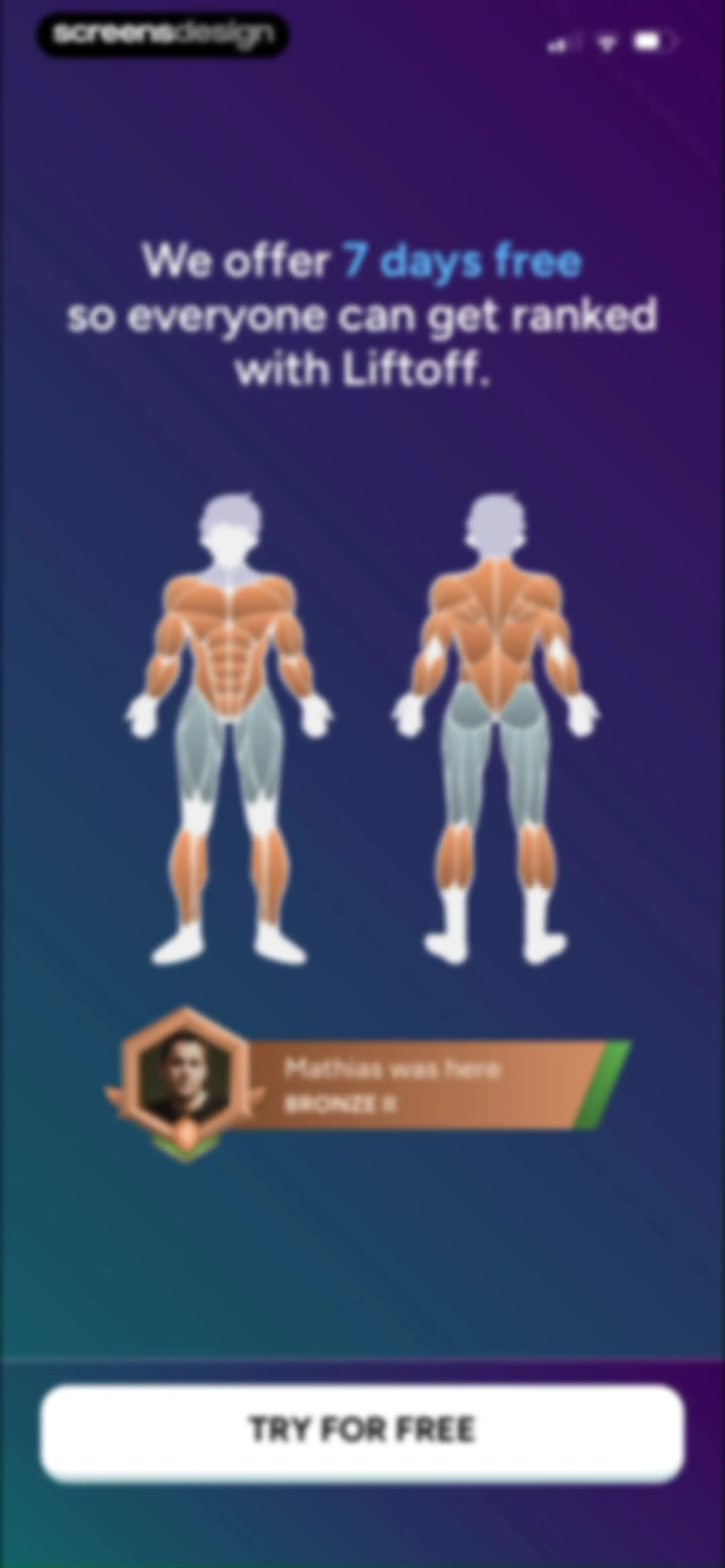 Liftoff - Ranked Gym Workouts screen 60