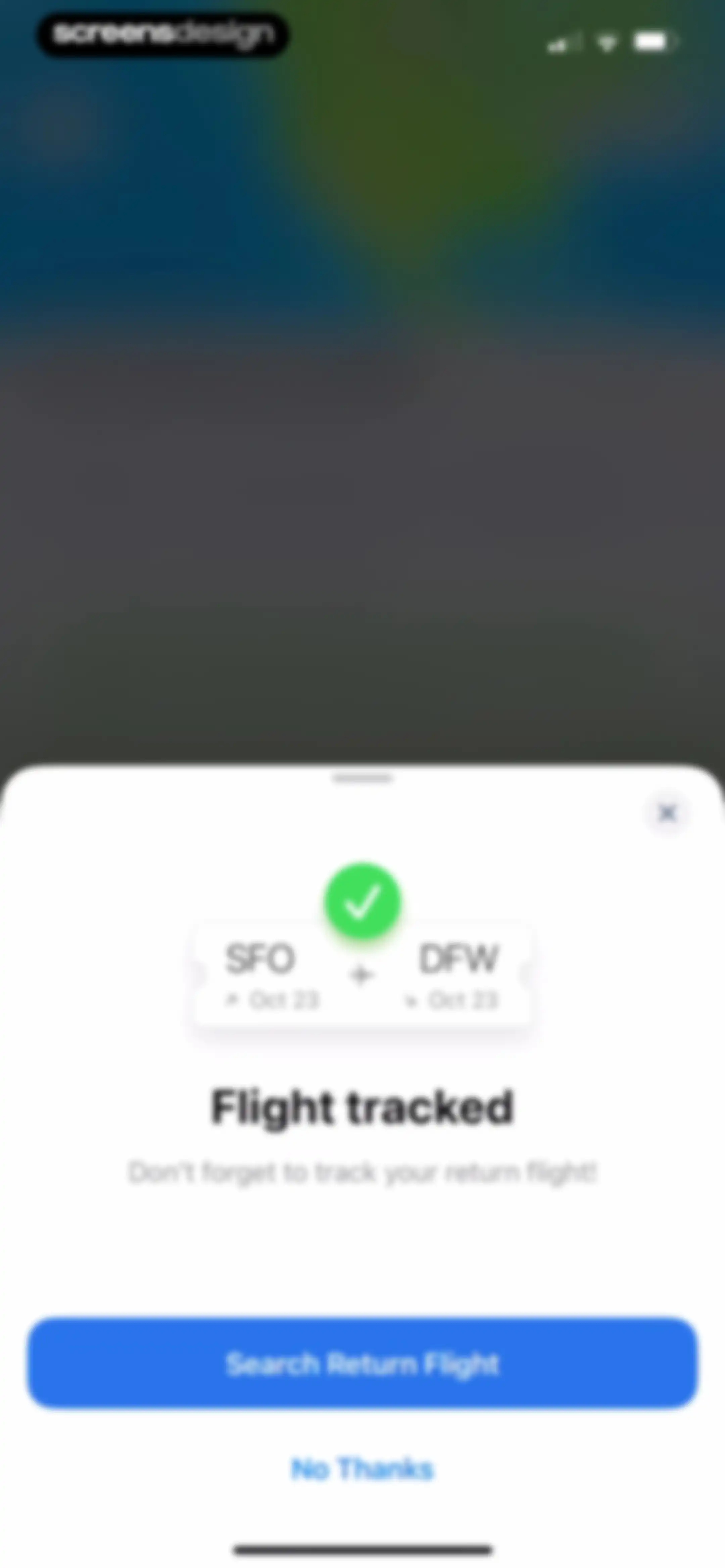 Flight Tracker + screen 72