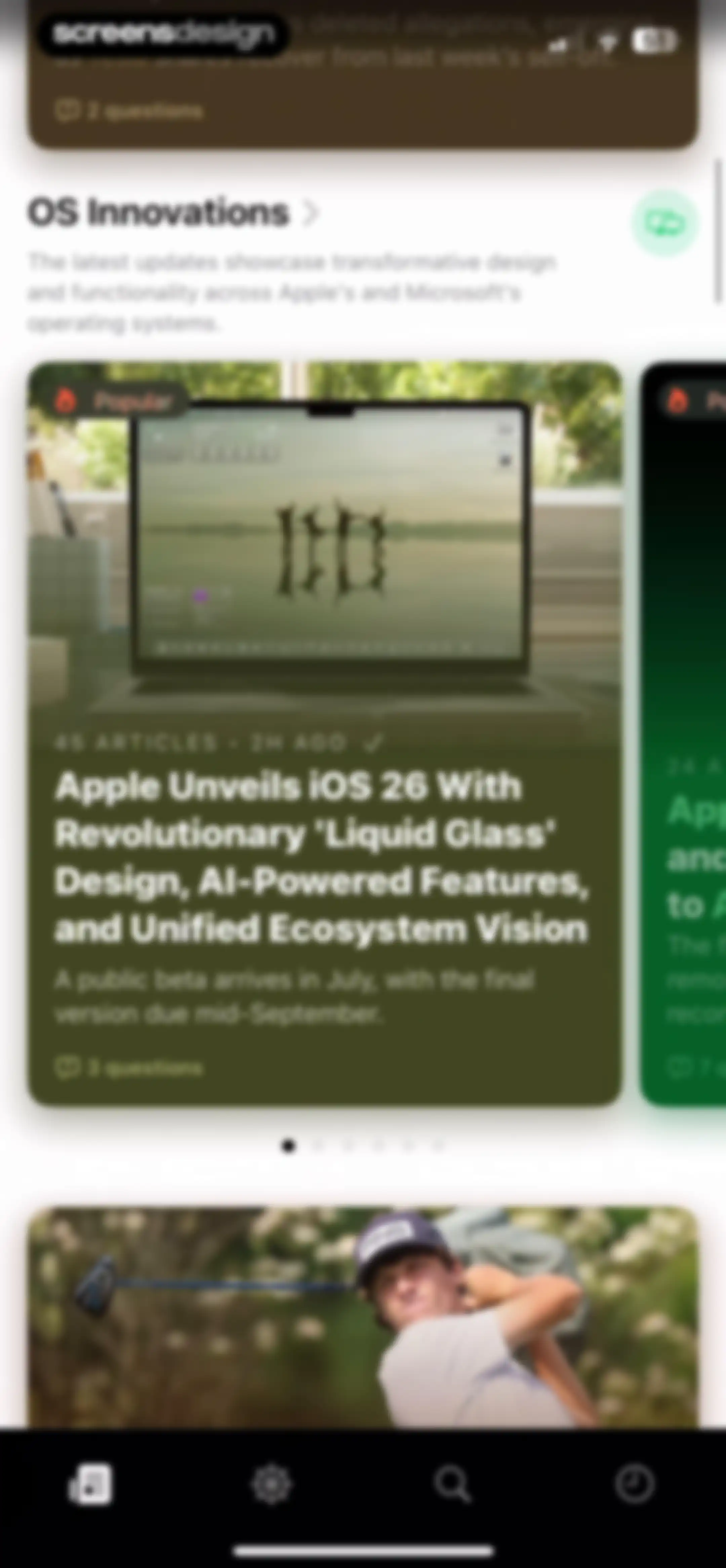 Particle: Personalized News screen 82