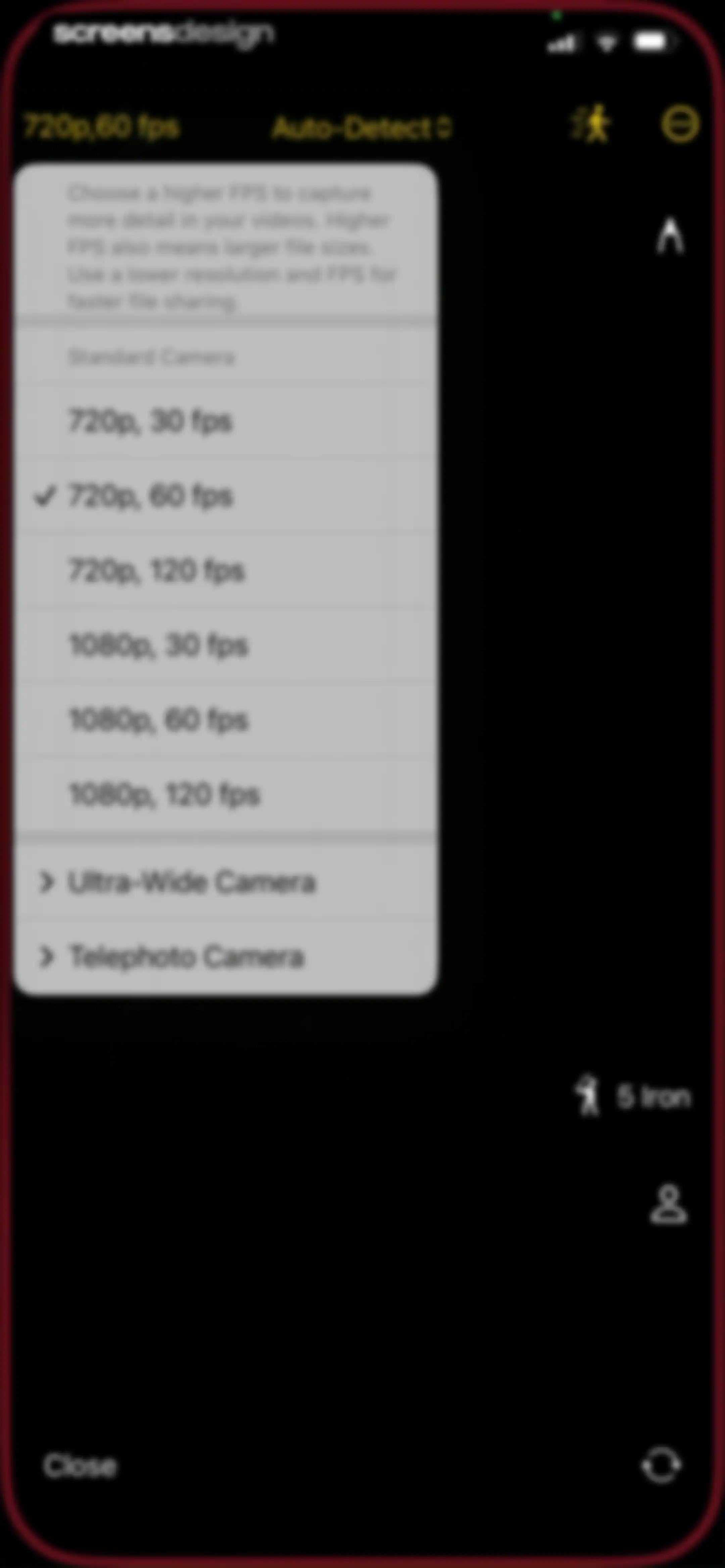 Onform: Video Analysis App screen 73