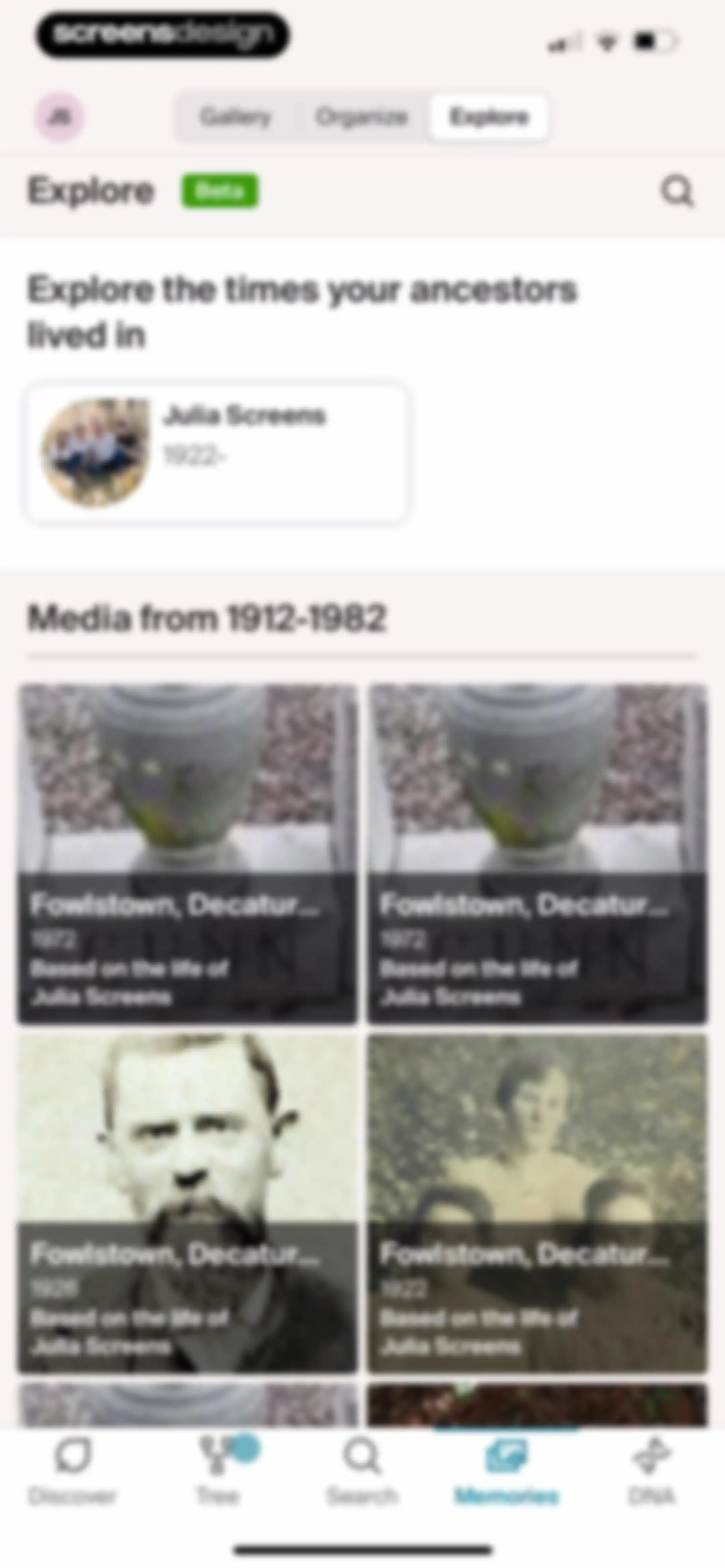 Ancestry: Family History & DNA screen 277
